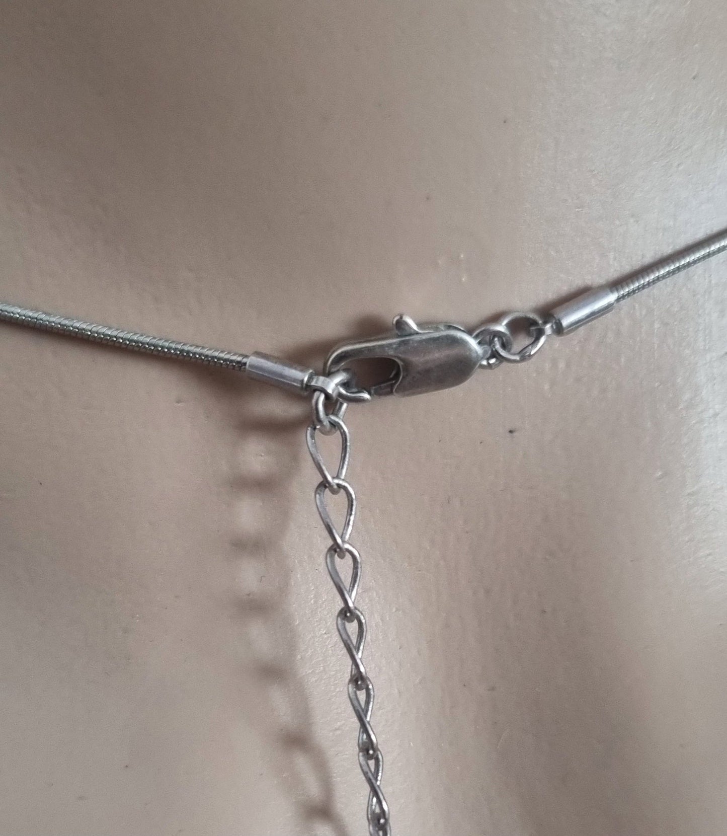 Vintage Necklace Costume Base Metal Double Drop Stylised