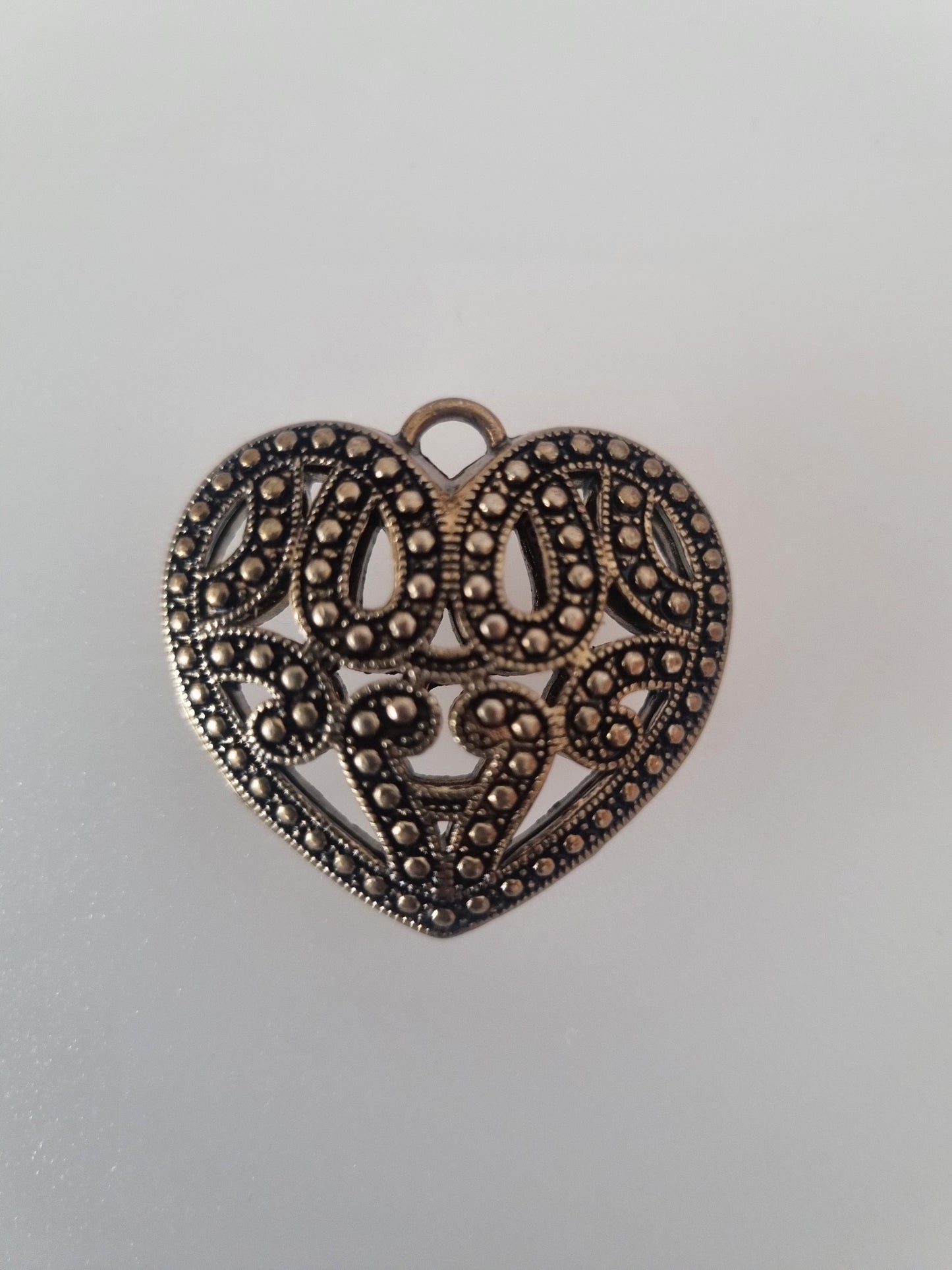 Vintage Pendant Charm 3D Heart Costume Pendant