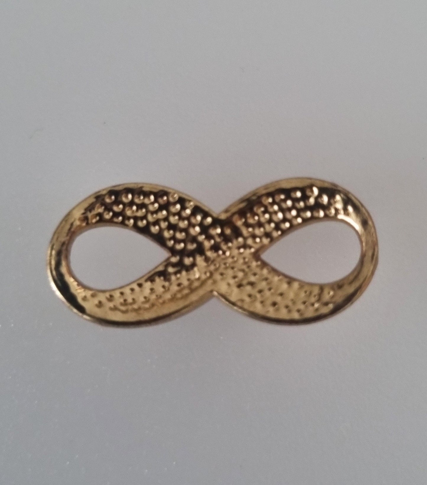 Vintage Pendant Charm Gold Plated Enamel Infinity Symbol