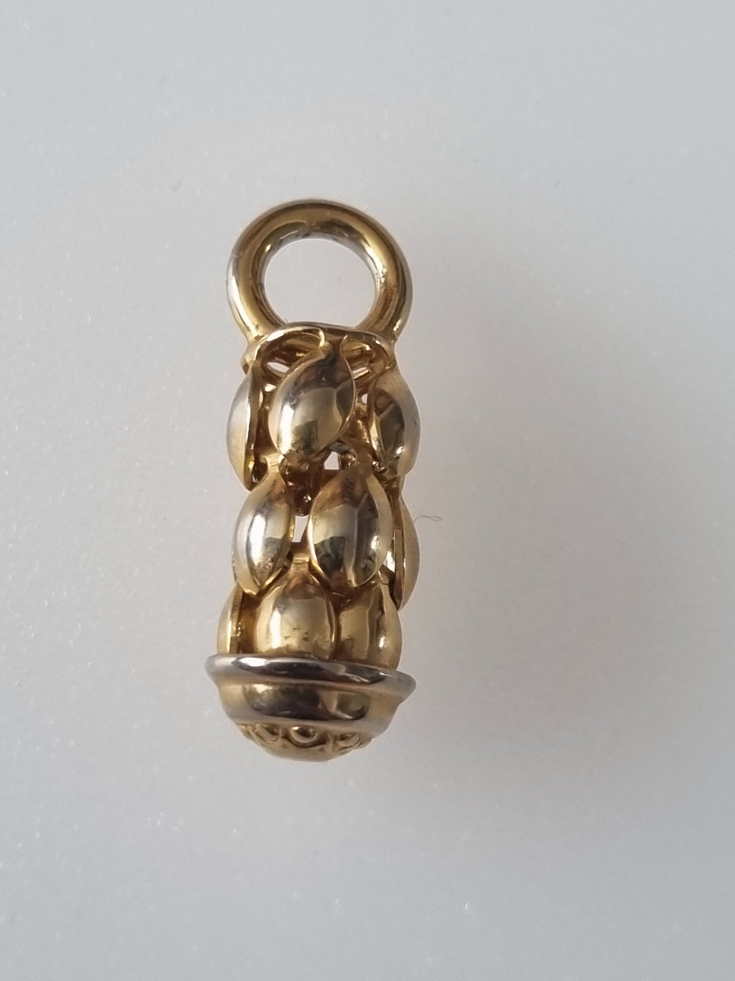 Vintage Pendant Charm Acorn Bag Charm Gold Tone