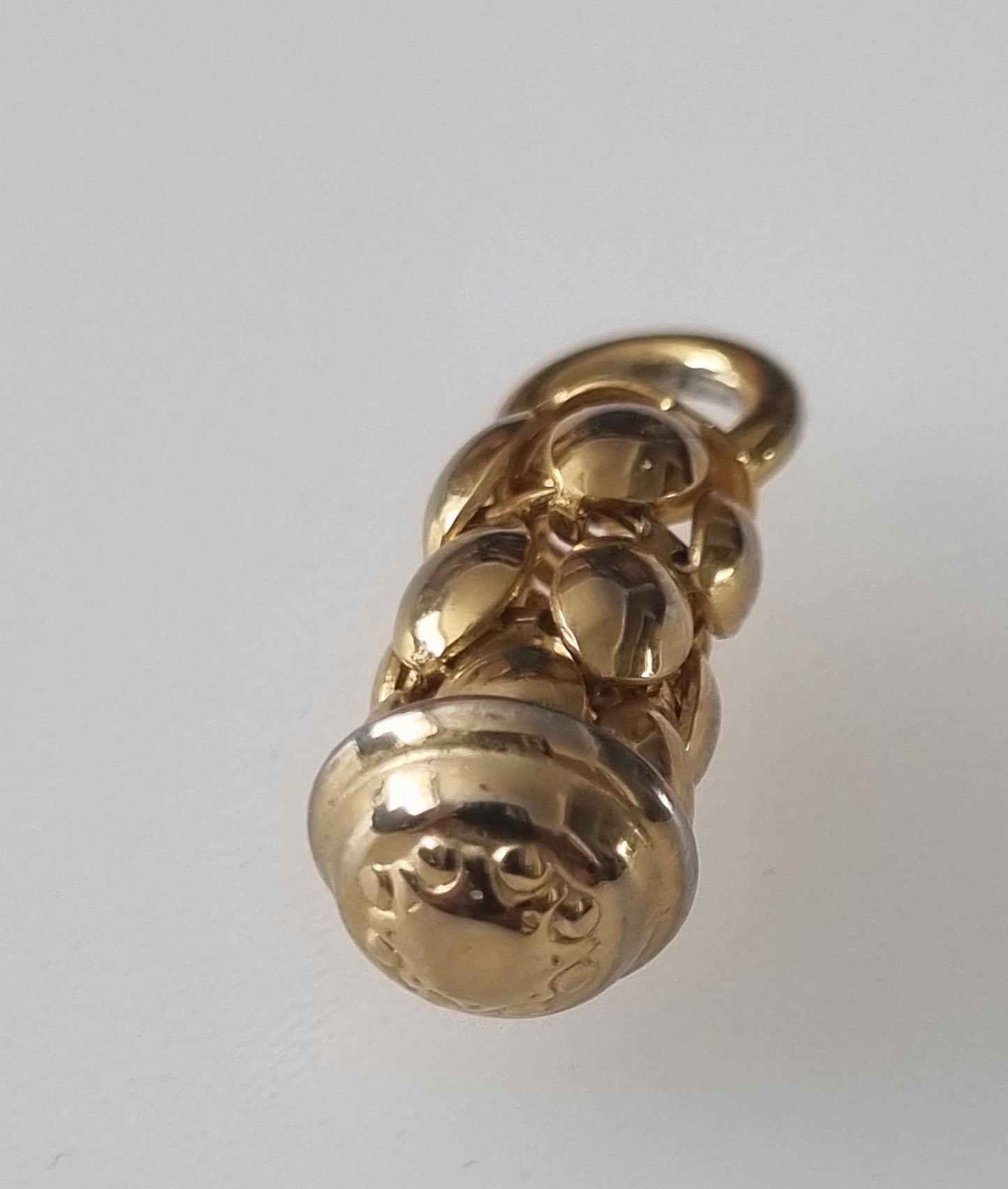 Vintage Pendant Charm Acorn Bag Charm Gold Tone