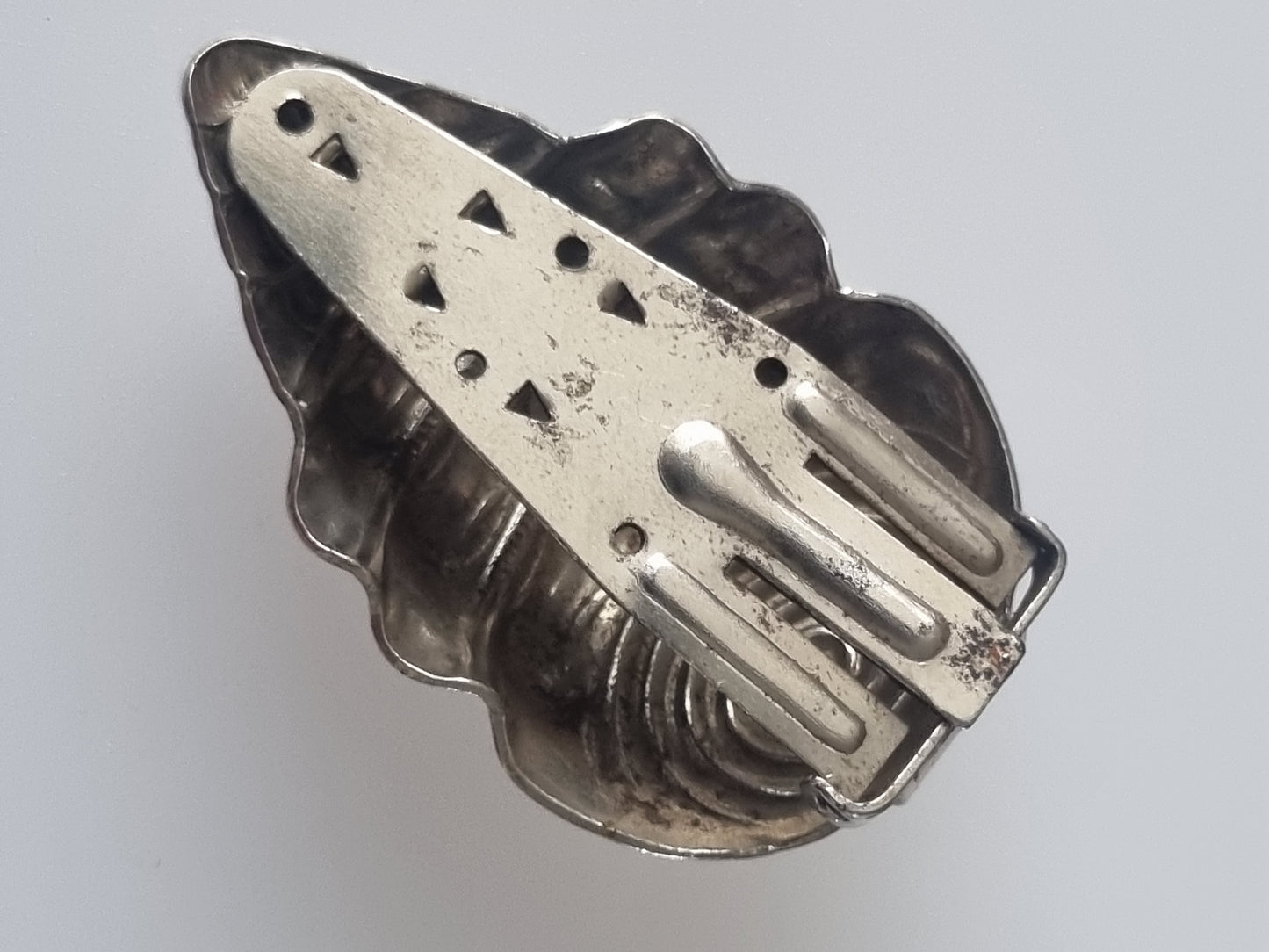 Vintage Dress Clip Metal Art Deco