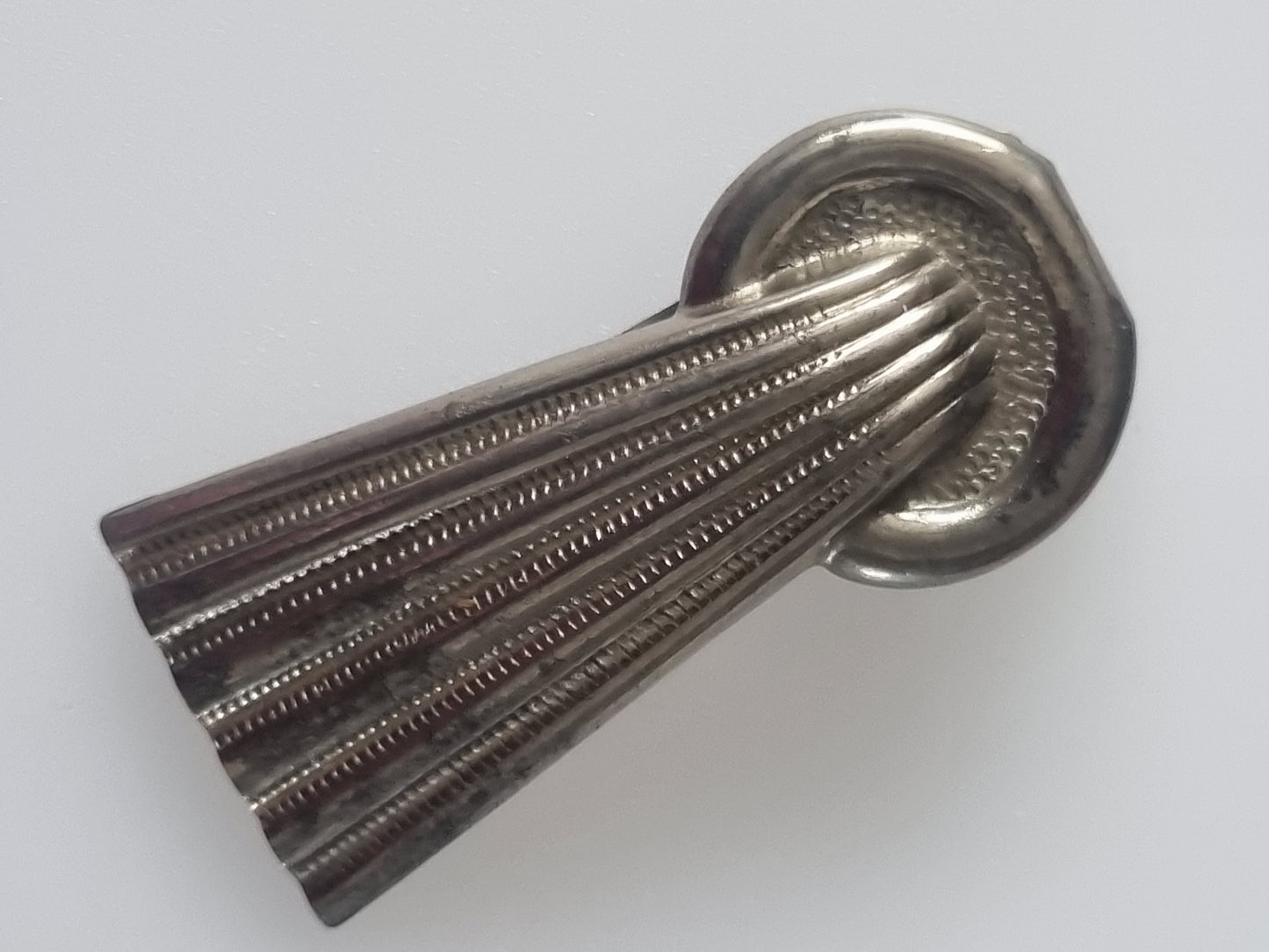 Vintage Dress Clip Metal Art Deco