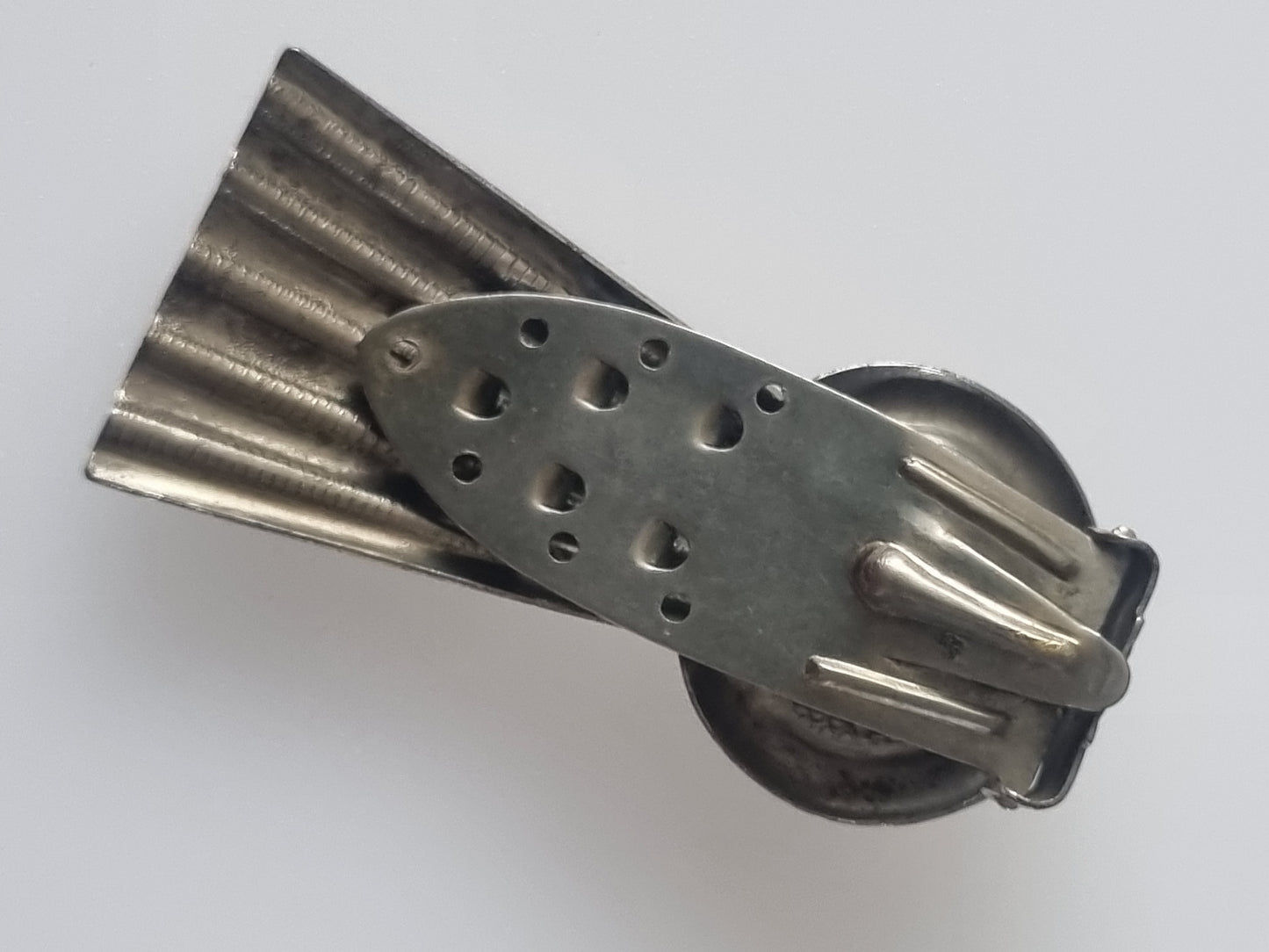 Vintage Dress Clip Metal Art Deco