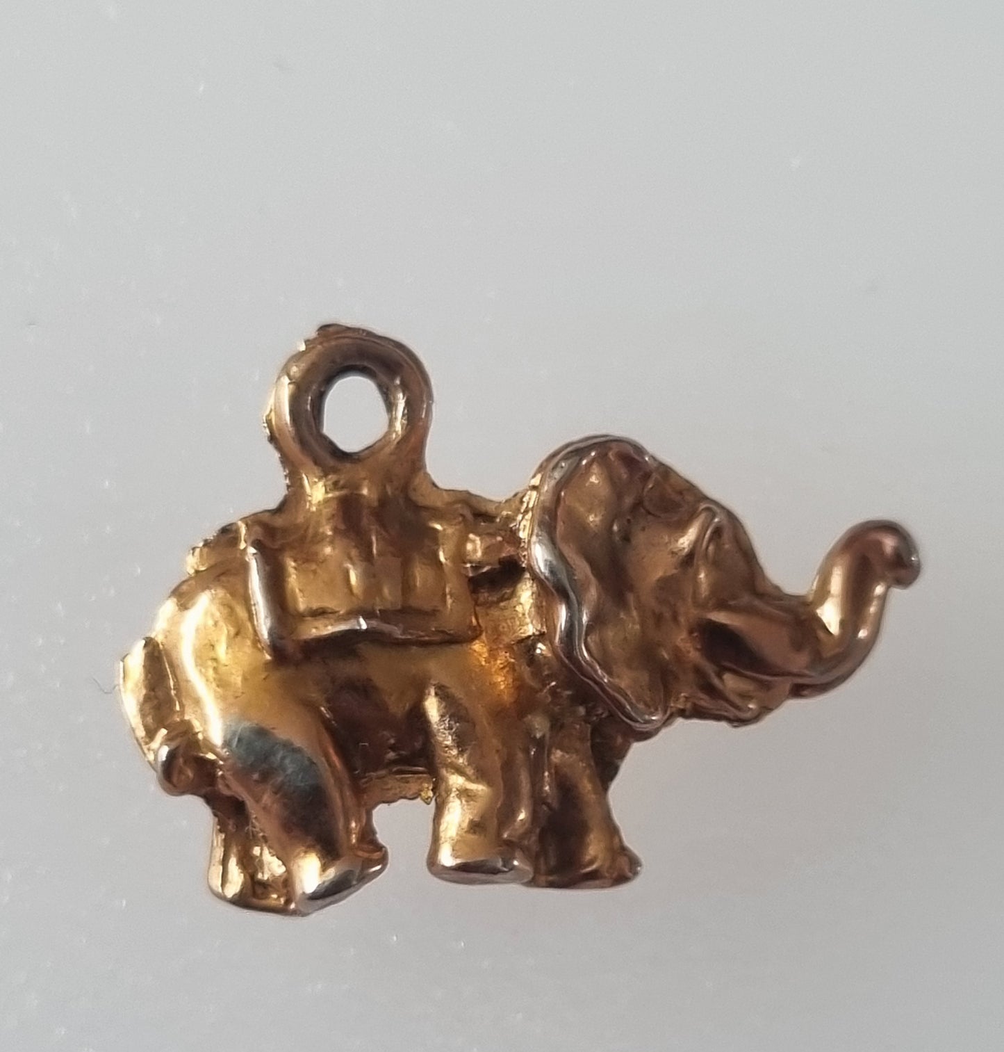 Vintage Charm Elephant Animal Gold Tone