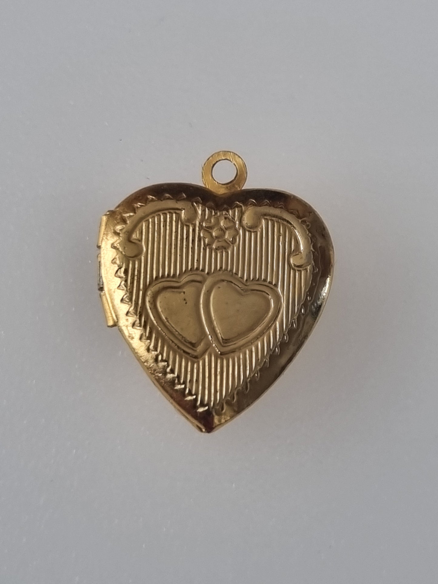 Vintage Charm Heart Shaped 9 Carat Rolled Gold