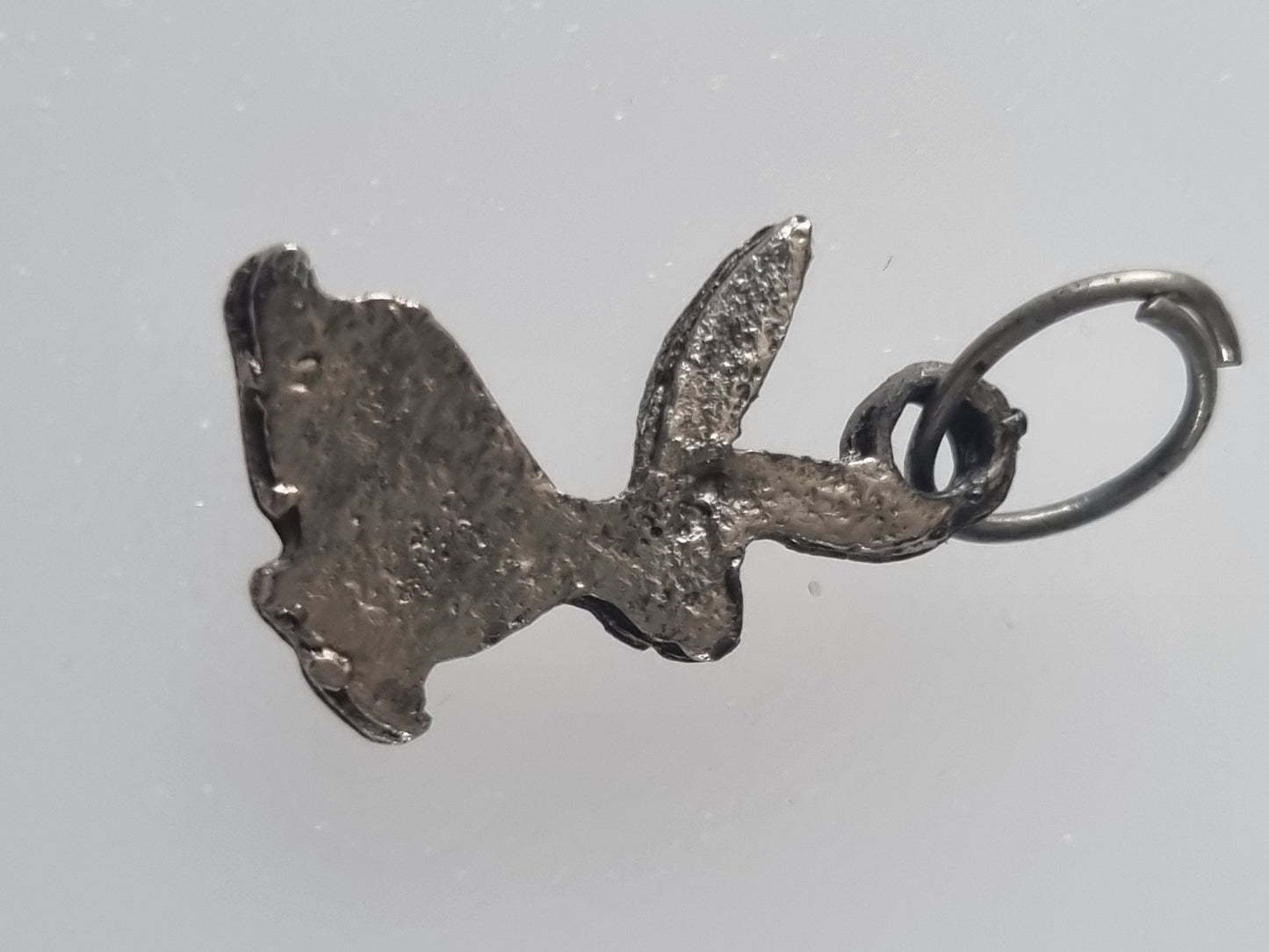 Vintage Charm Bunny Rabbit Antique Sterling Silver
