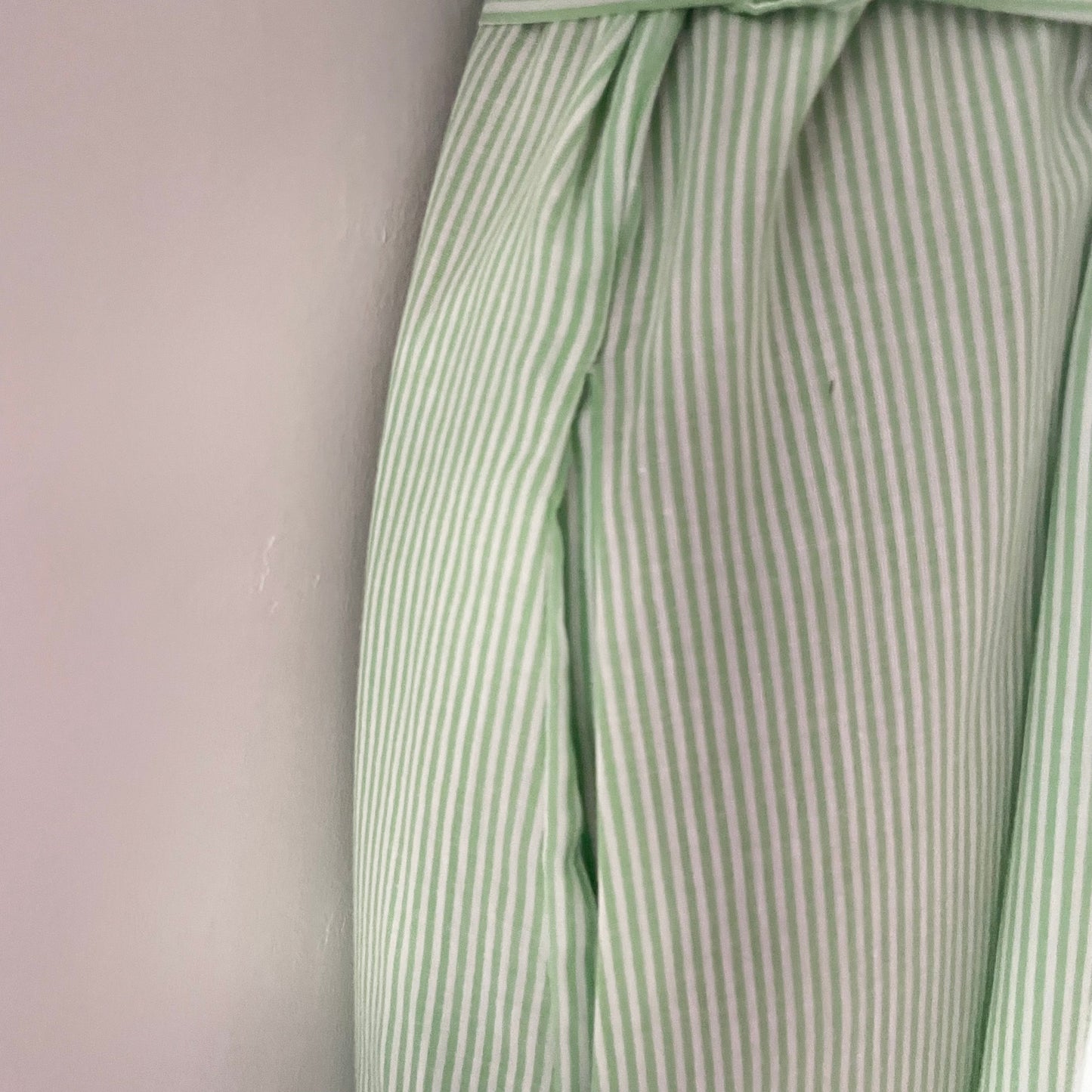 Vintage Carolina Maid Green & White Midi Dress Tre Worst USA