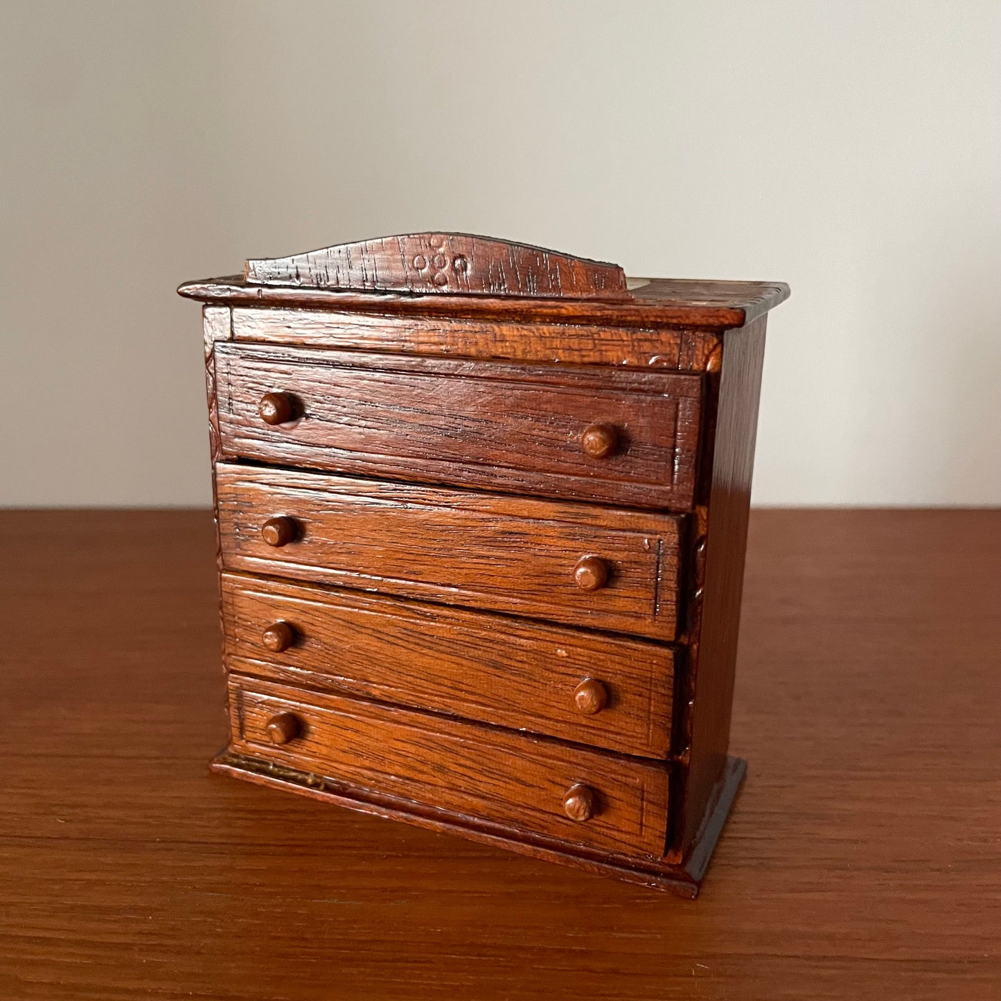 Dolls House Furniture Chest of Drawers Set of Four Wood