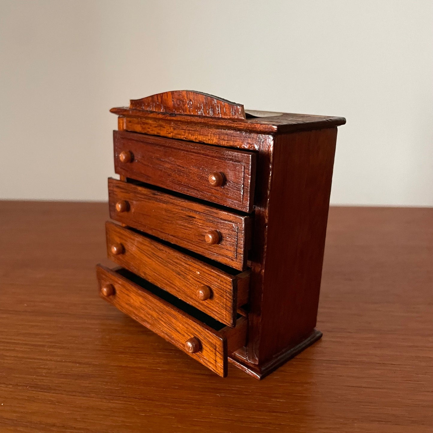 Dolls House Furniture Chest of Drawers Set of Four Wood