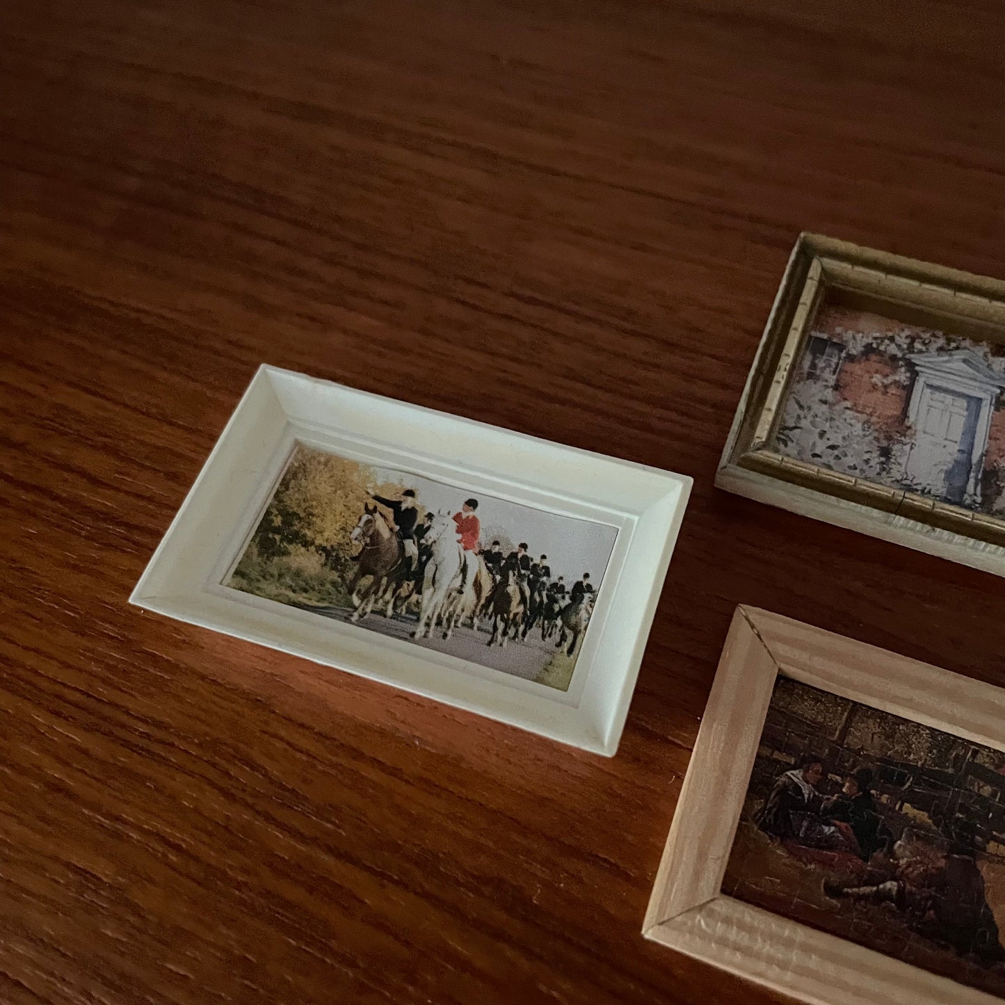 Dolls House Furniture Artwork Set of Six Vintage Framed Pieces