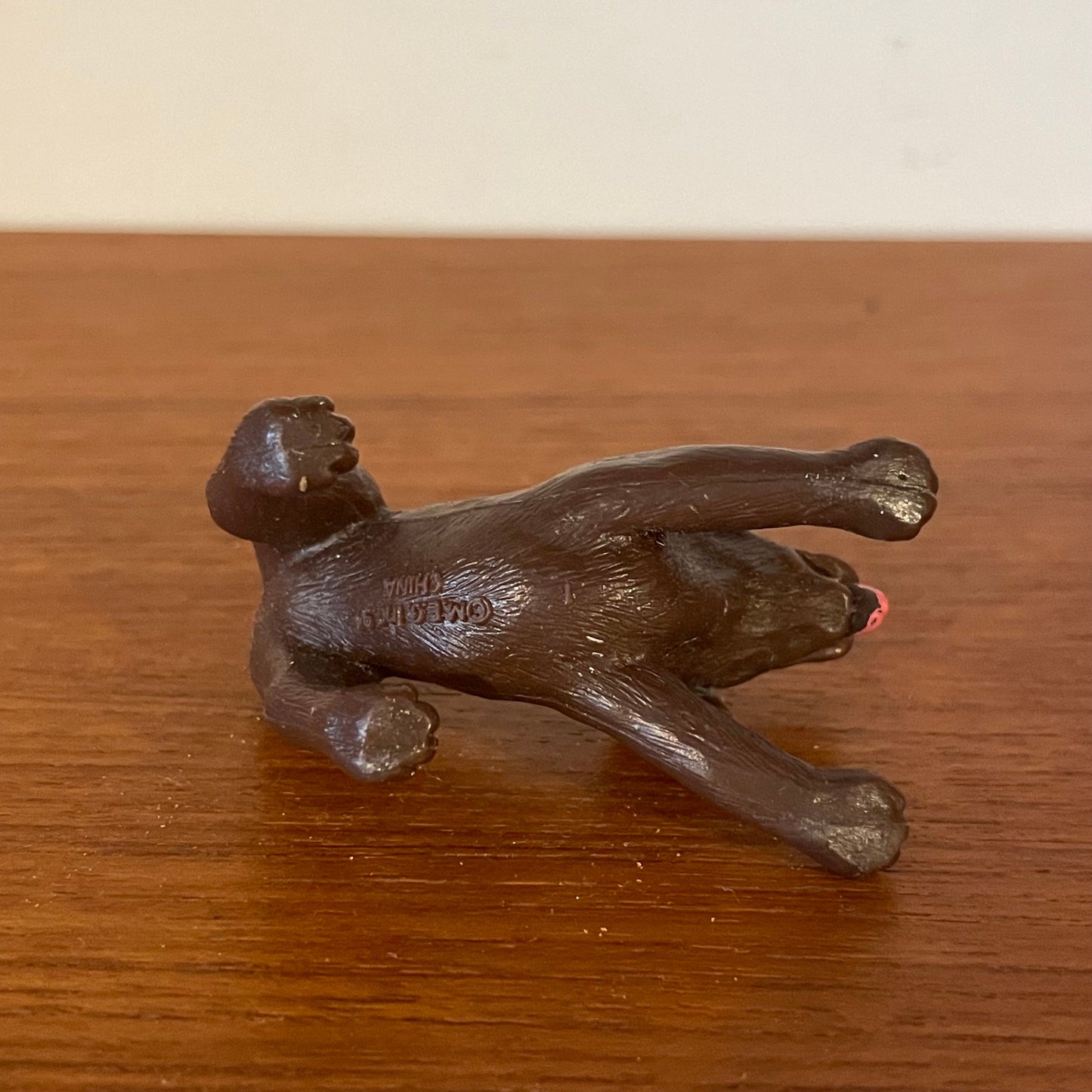 Dolls House Furniture Dog Playing Brown Plastic Vintage Collectable