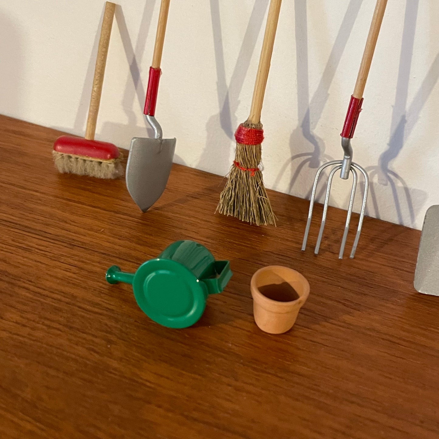 Dolls House Furniture Garden Tools Job Lot Bundle with Pots