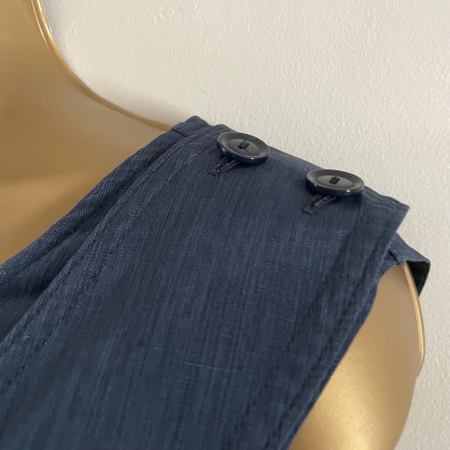 Vintage Lakeland Blue Shift Dress With Integrated Bum Bag