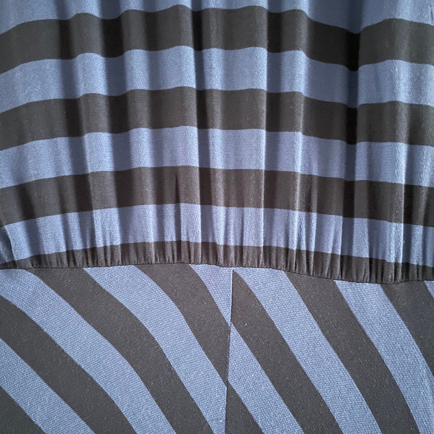 Preloved John Lewis Blue Two Tone V Neck Maxi Dress