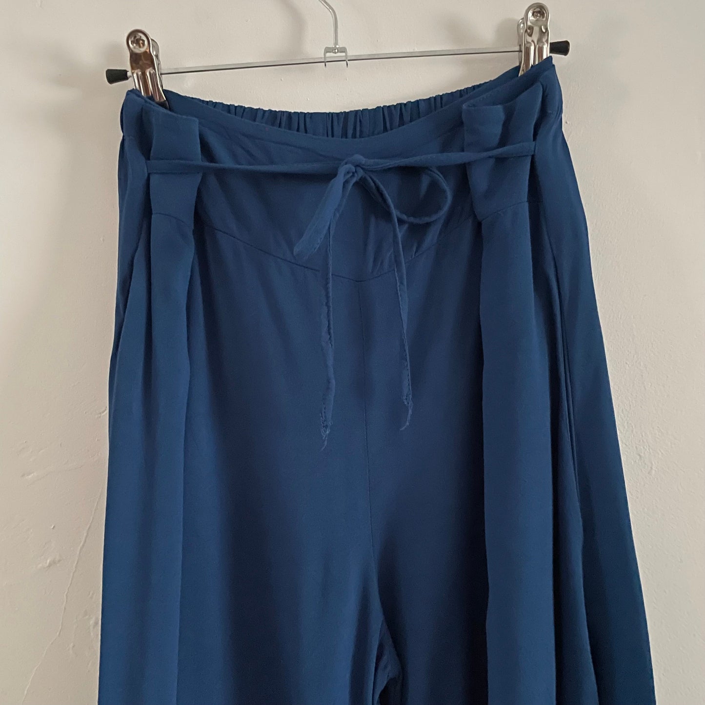 Dress Preloved La Mia Anna Jersey Blue Tie Waist Pants