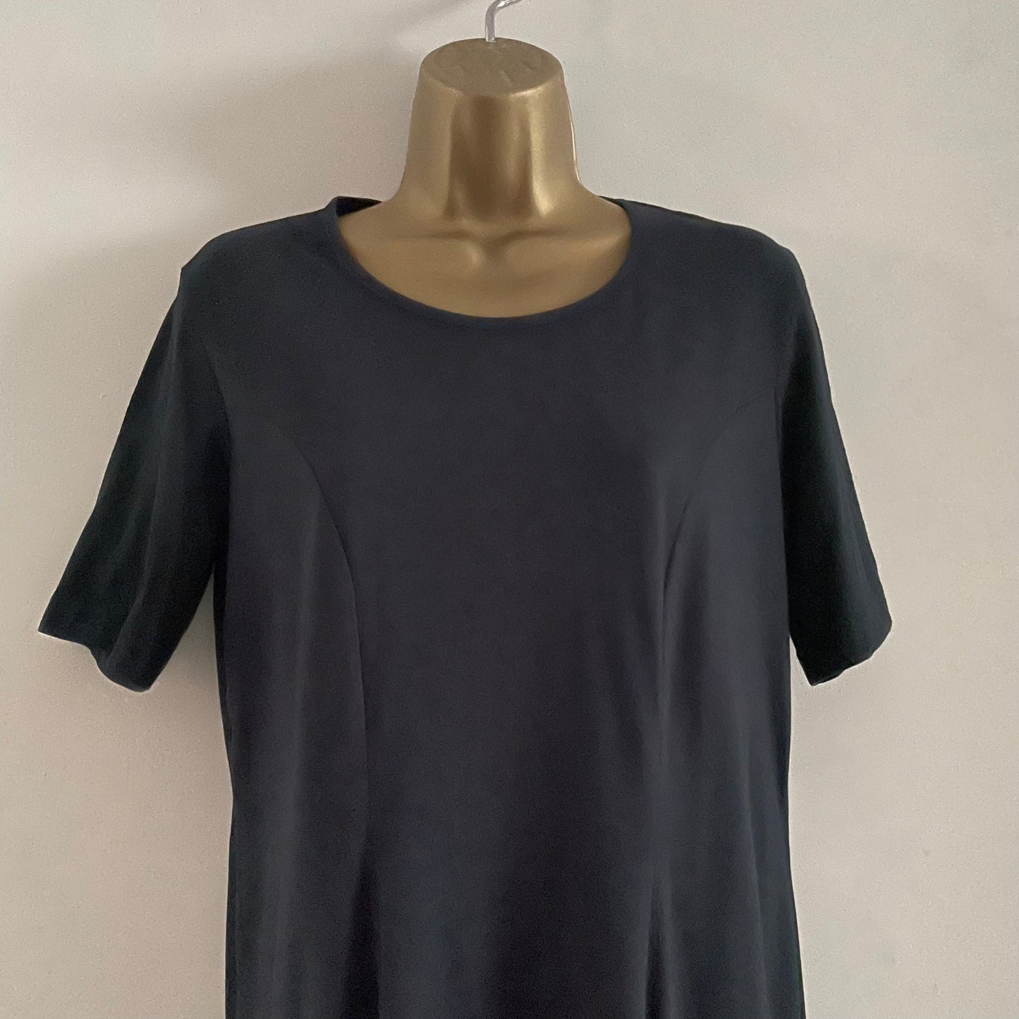Dress Preloved Damart Jersey Cutout Long Black Maxi Dress