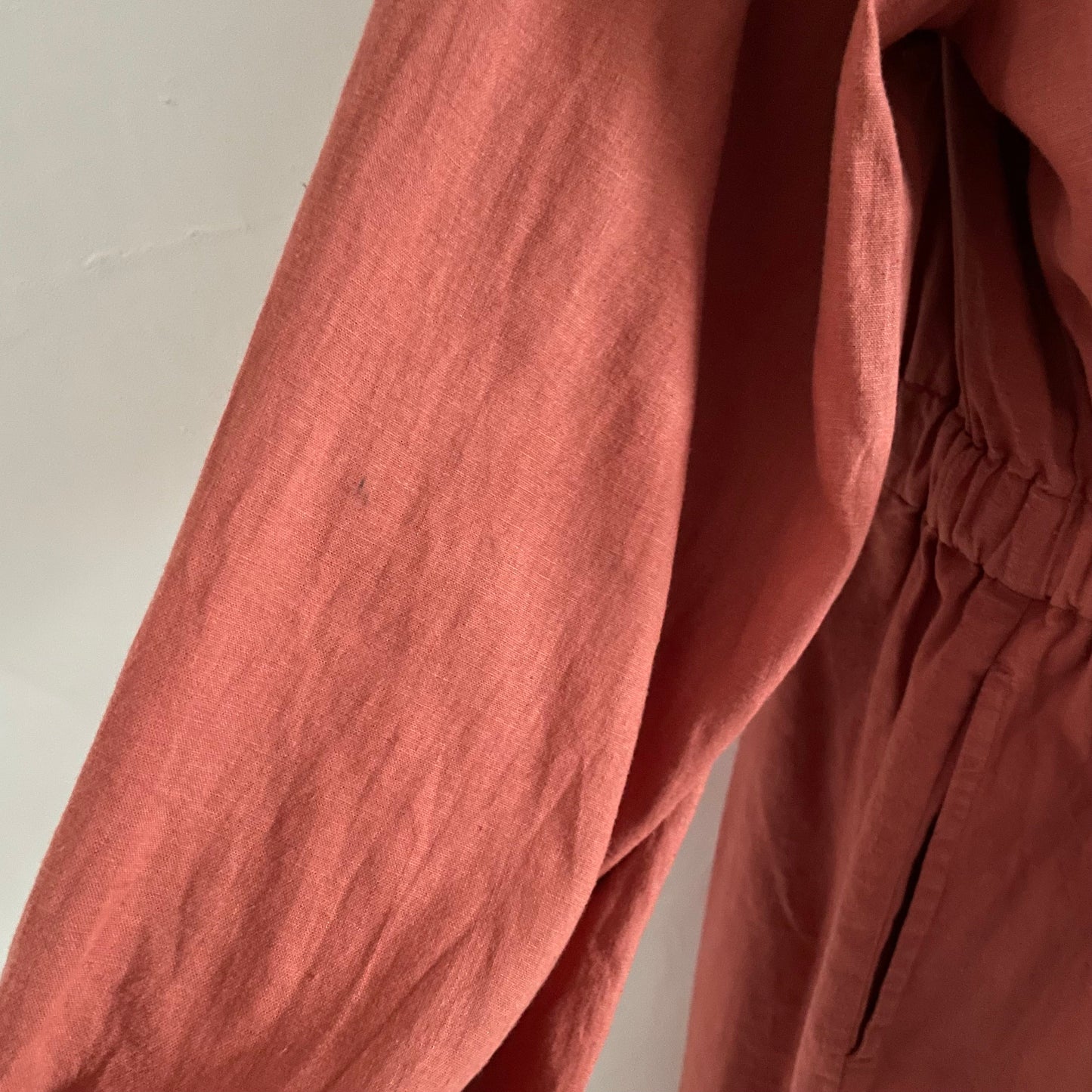 Fat Face Preloved Orange Long Sleeve Jumpsuit Playsuit