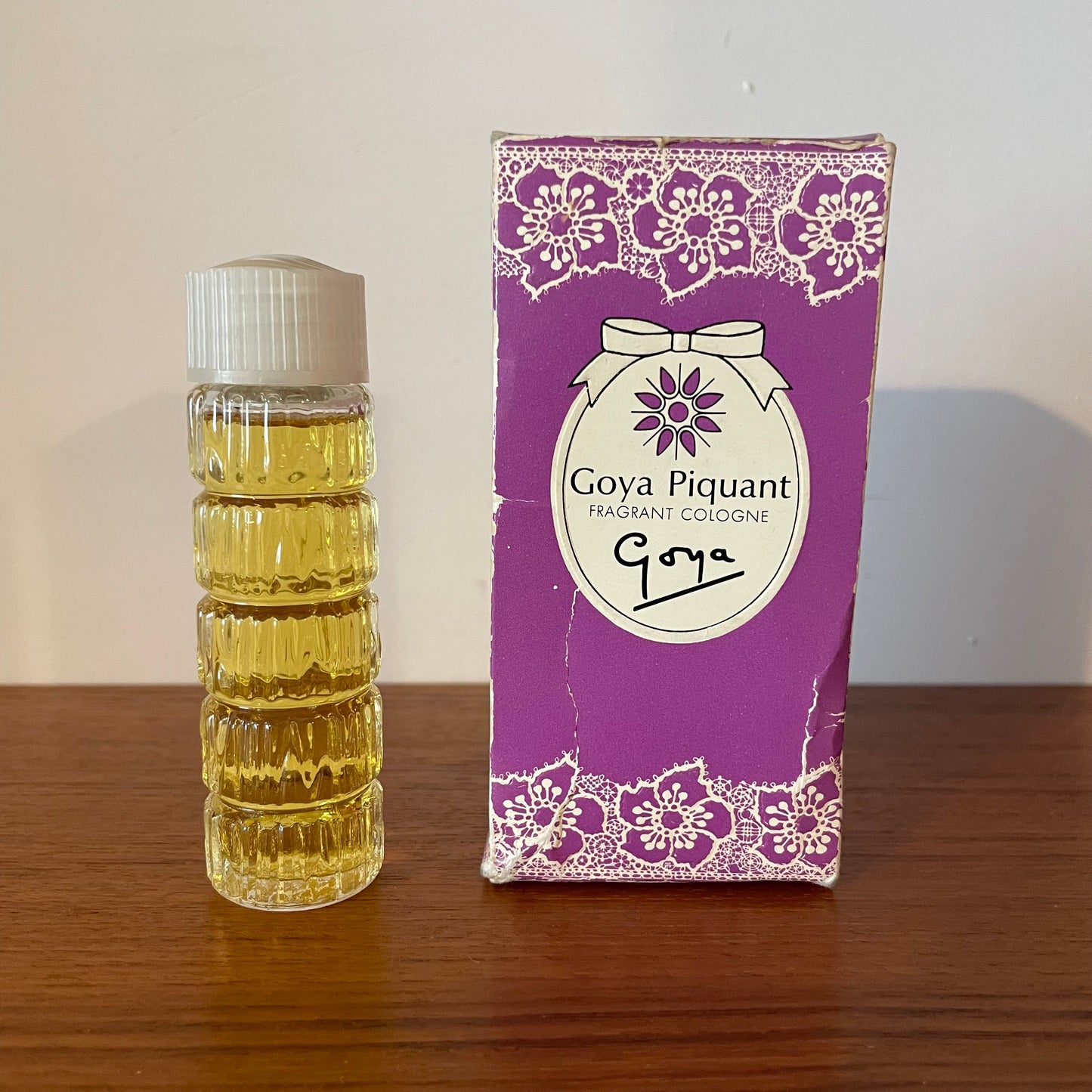 Vintage Perfume Goya Piquant 25cc Made in E. Full Bottle