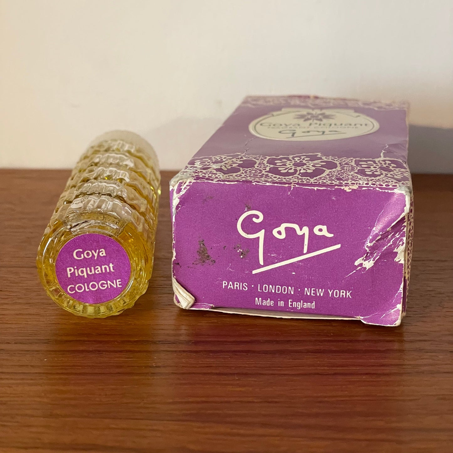 Vintage Perfume Goya Piquant 25cc Made in E. Full Bottle