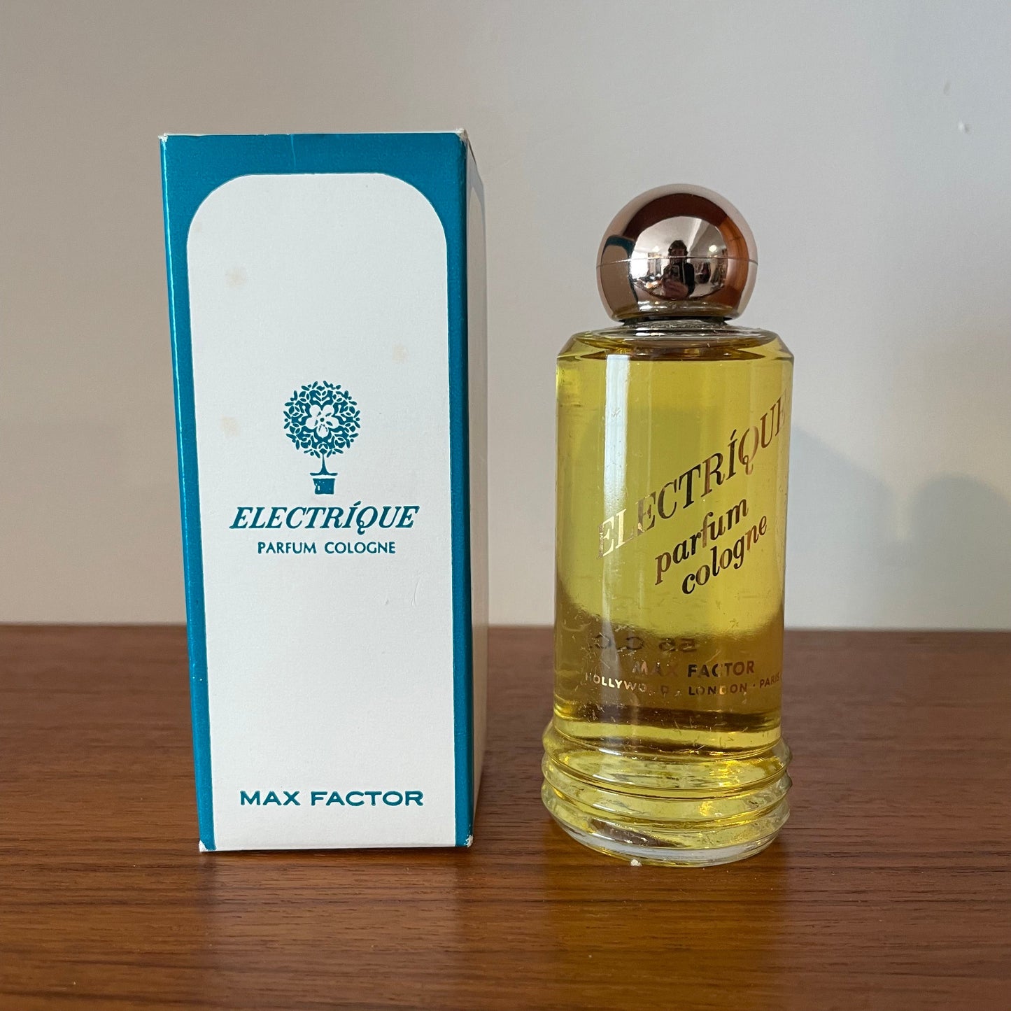 Vintage Perfume Electrique Maxfactor 50ml Full Bottle