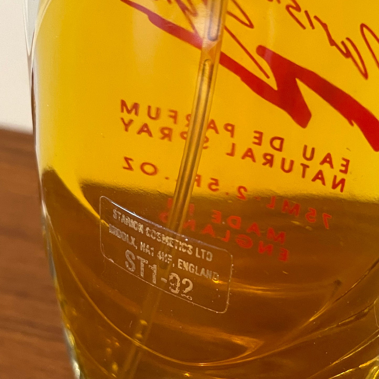 Vintage Perfume Parisian Style Made in England Starion 75ml Full