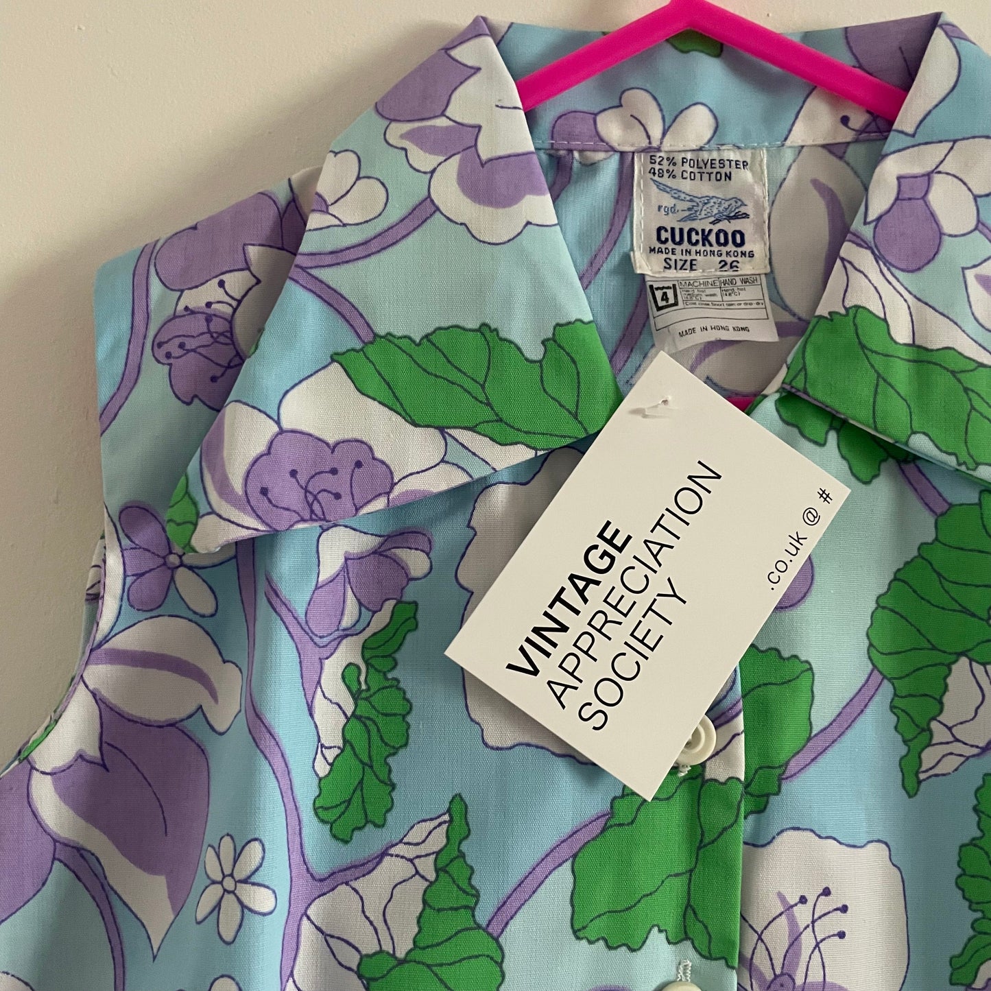 Dress Vintage Cuckoo Deadstock Floral Shirt Dress for Kids