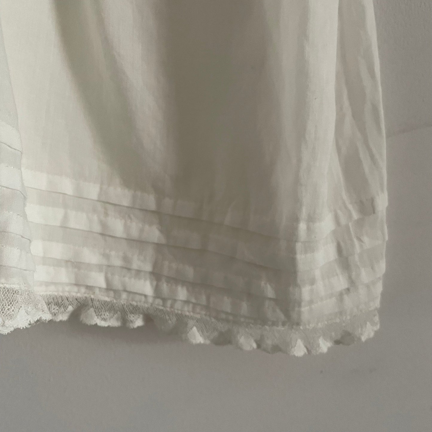 White Embroidered Baby Dress Sleeveless Button Fastening