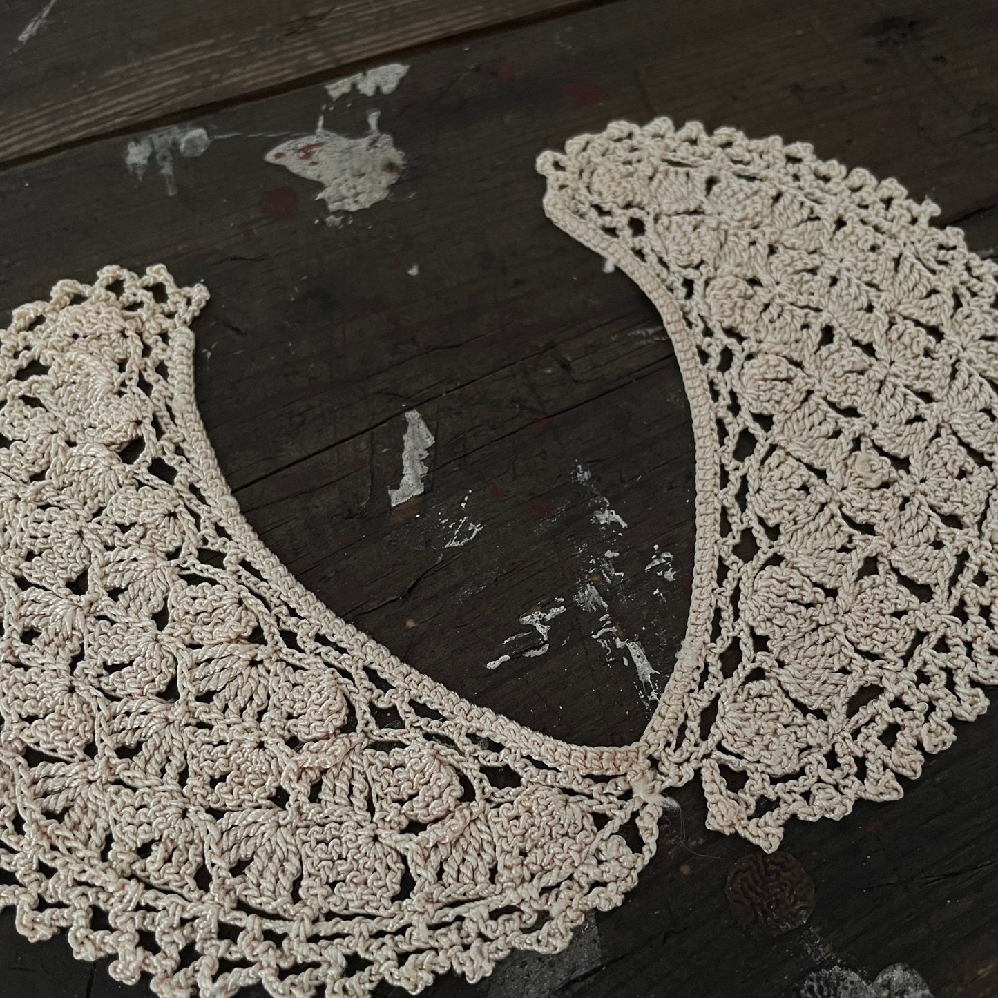 Collar Cream Crochet Lace Baby Collar for Timeless Elegance