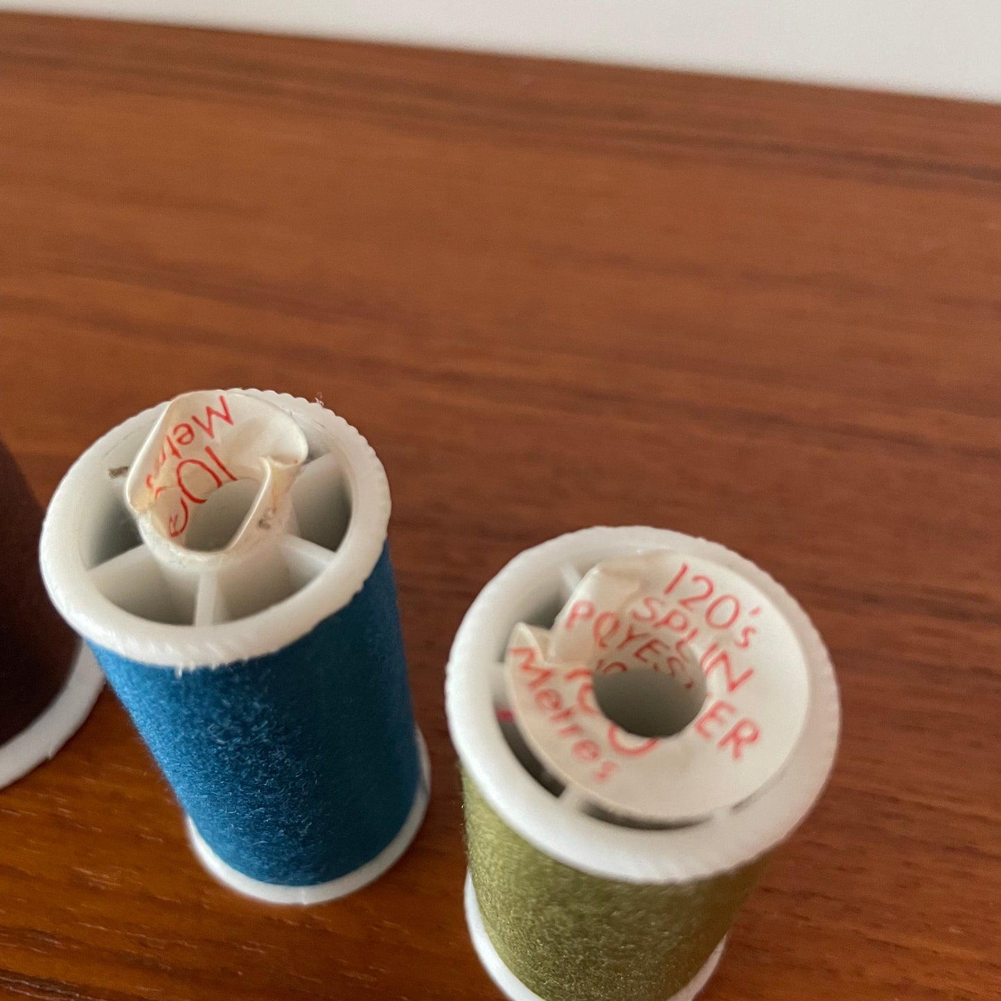 Thread Vintage Earth Colours Reels x 3 Lesur Spun Polyester