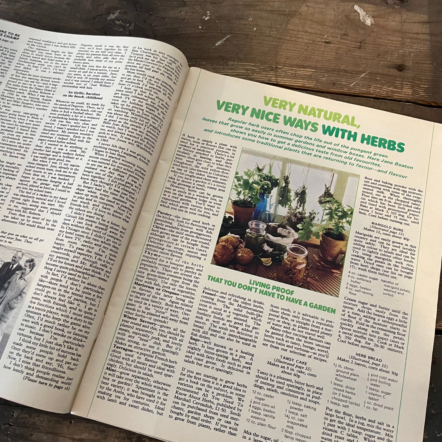 Magazine Vintage Woman's Own June 1977 Sue Barker Wimbledon Ephemera