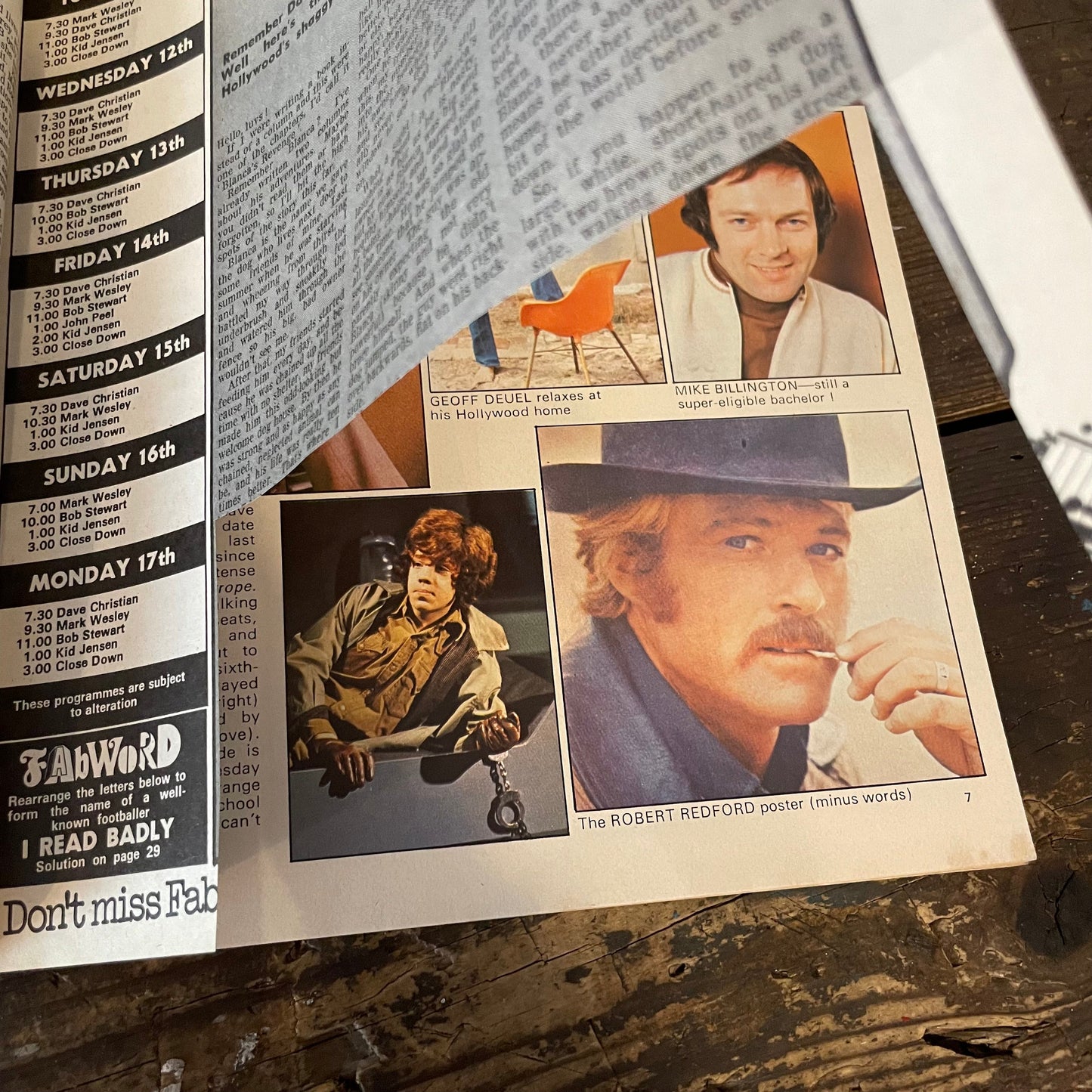 Magazine Vintage Fabulous 208 Teen Paper Ephemera April 1972