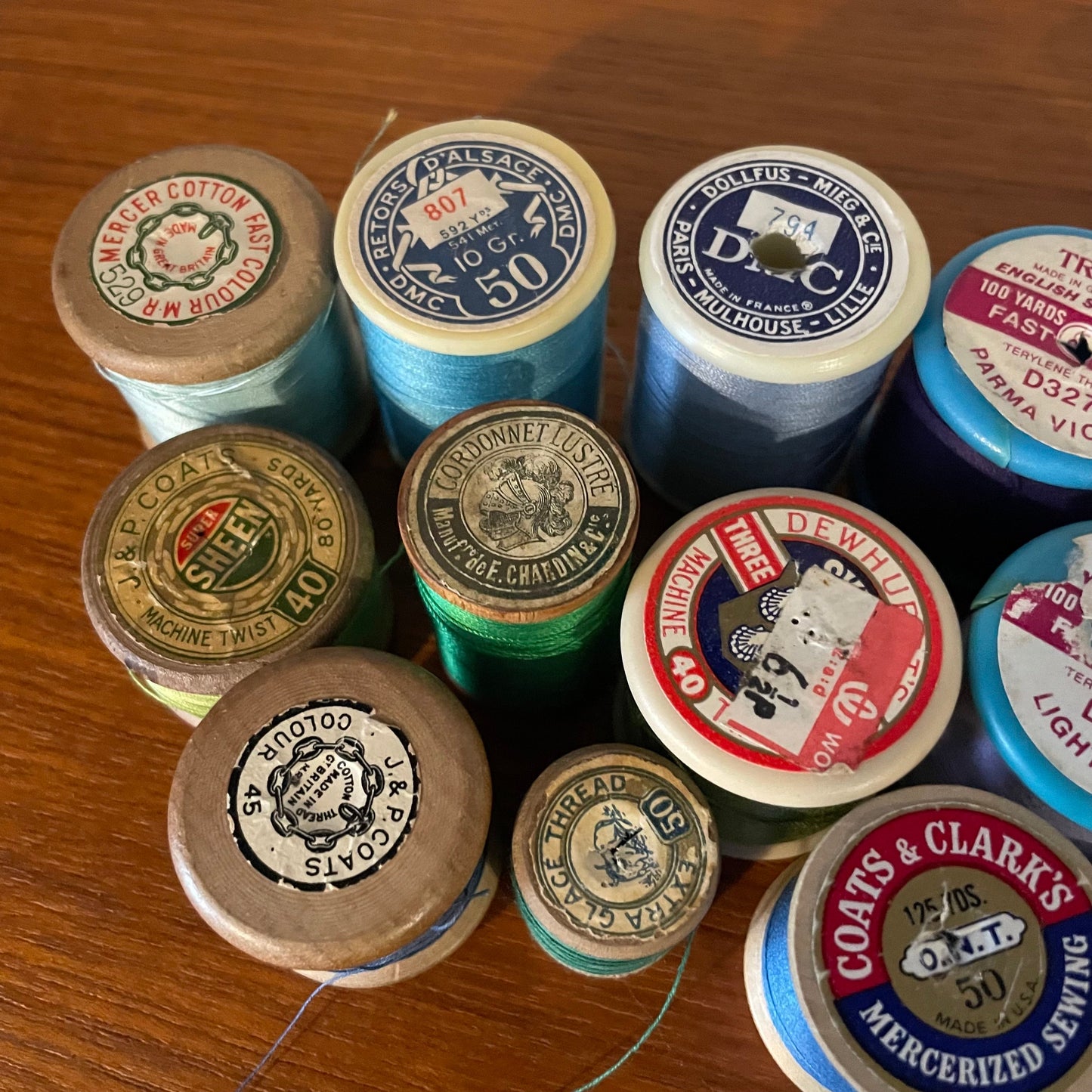 Threads Vintage Job Lot Sylko x19 Multicoloured Sewing Threads