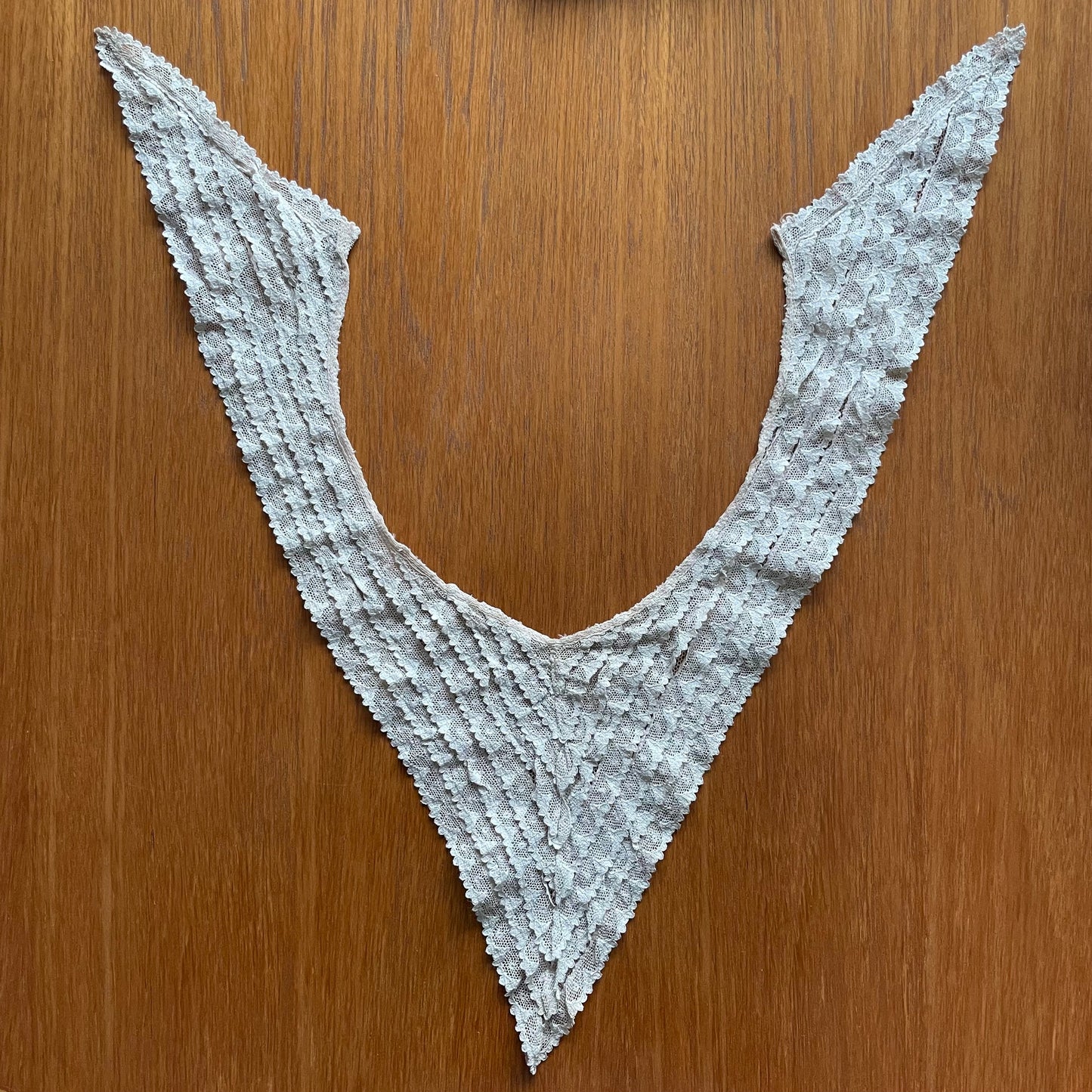Collar Vintage Detachable Large Cream Frill Lace Scallop