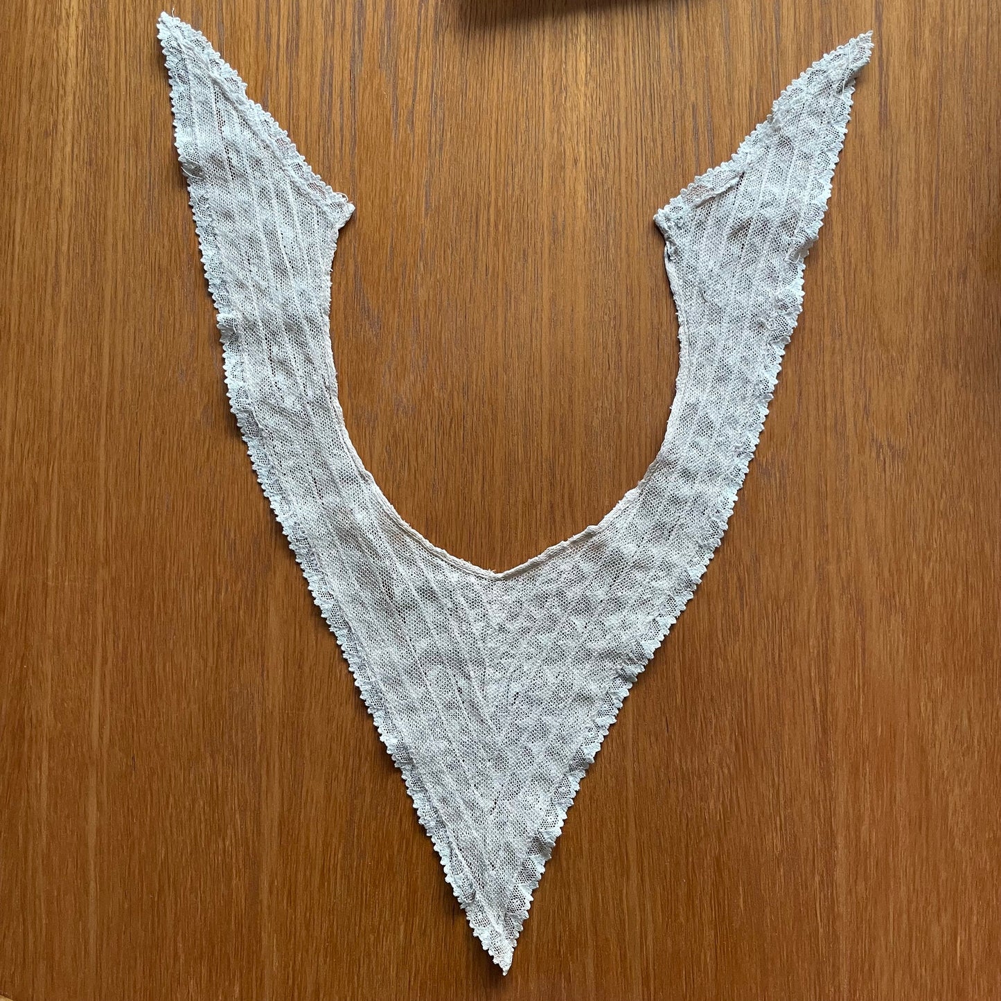 Collar Vintage Detachable Large Cream Frill Lace Scallop