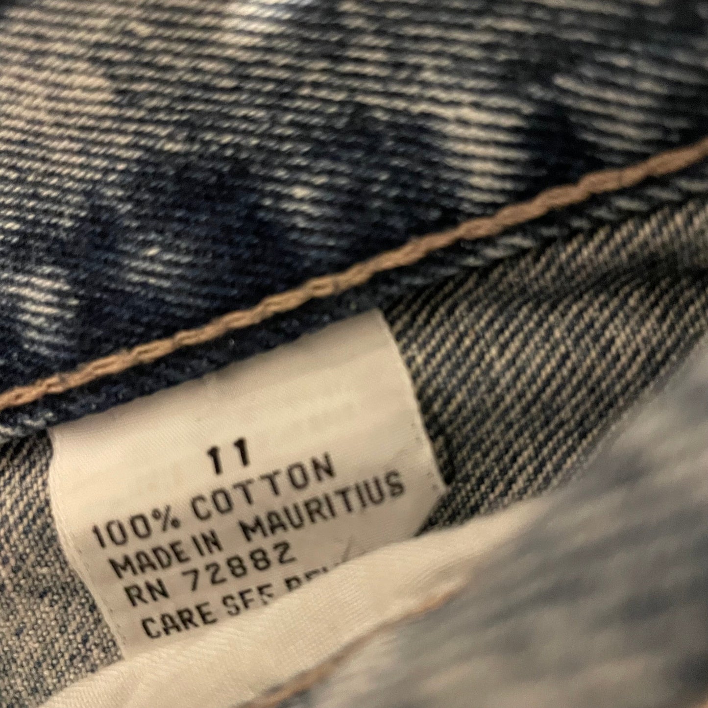 Denim Skirt Mid Length Light Wash 100% Cotton Size 10 Women's Fashion