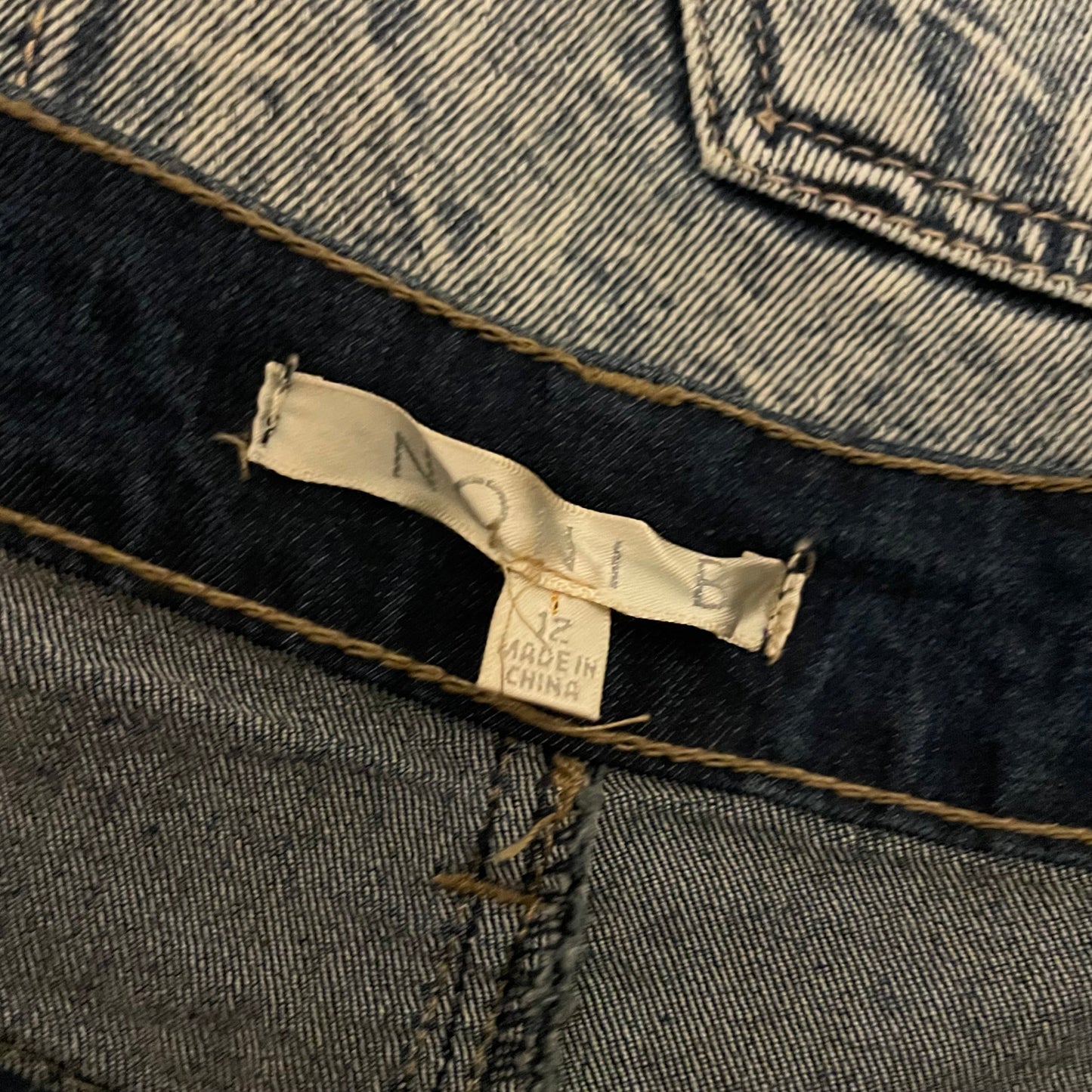 Denim Skirt Mid Length Noni B Dark Blue Size 8 for Stylish Outfits