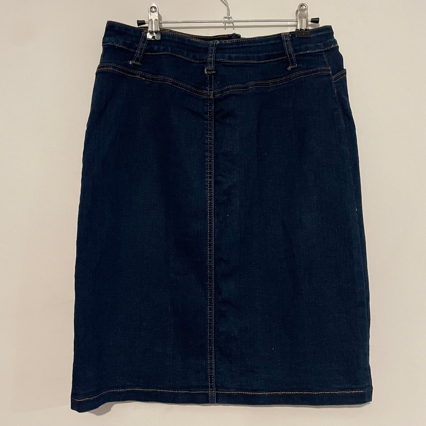 Denim Skirt Mid Length Skirt GG Jeans Dark Wash Size 12