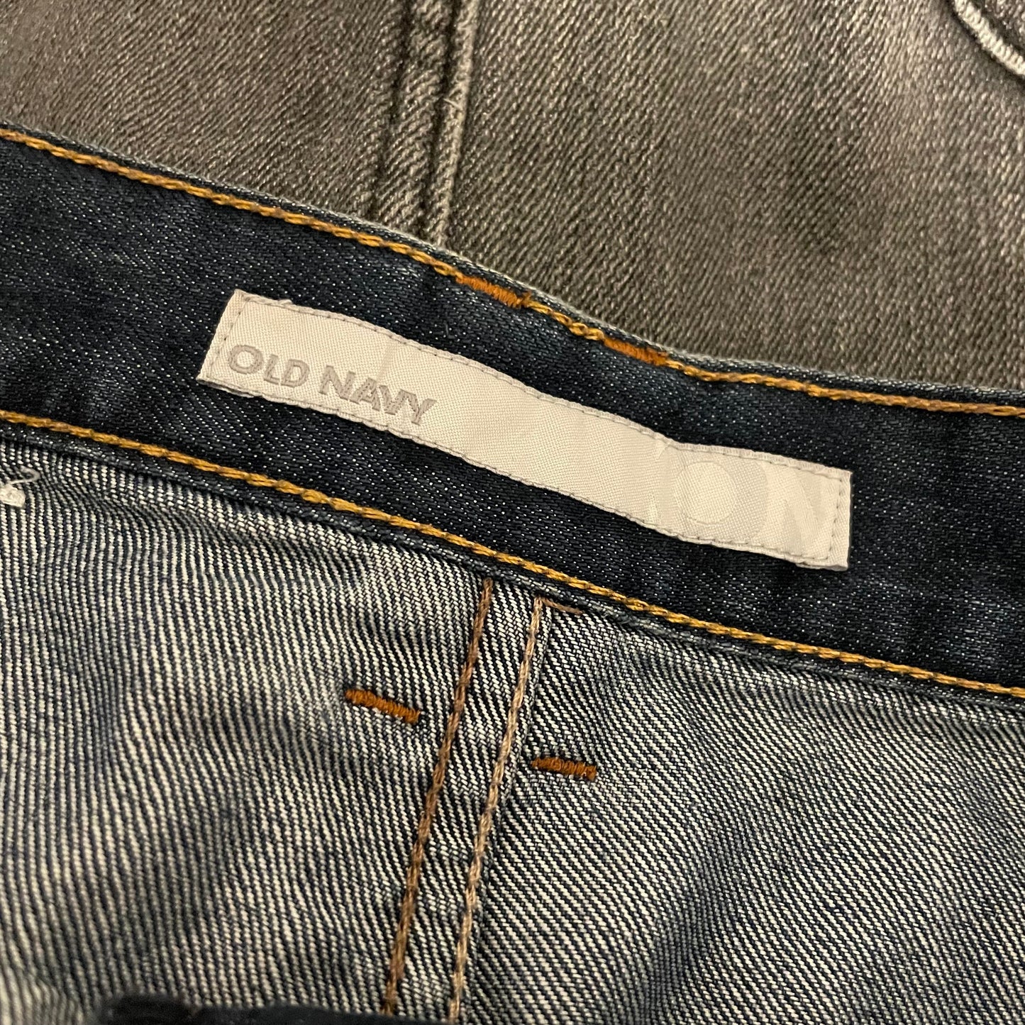 Denim Skirt Mid Length Old Navy Dark Blue Size 12 for Everyday Wear