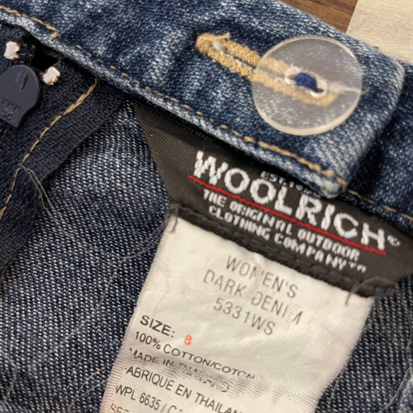 Denim Skirt Maxi Woolrich Dark Blue Size 8 Vintage Classic