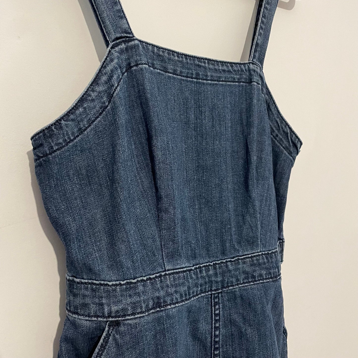 Denim Pinafore Dress Universal Threads Dark Blue Vintage Style