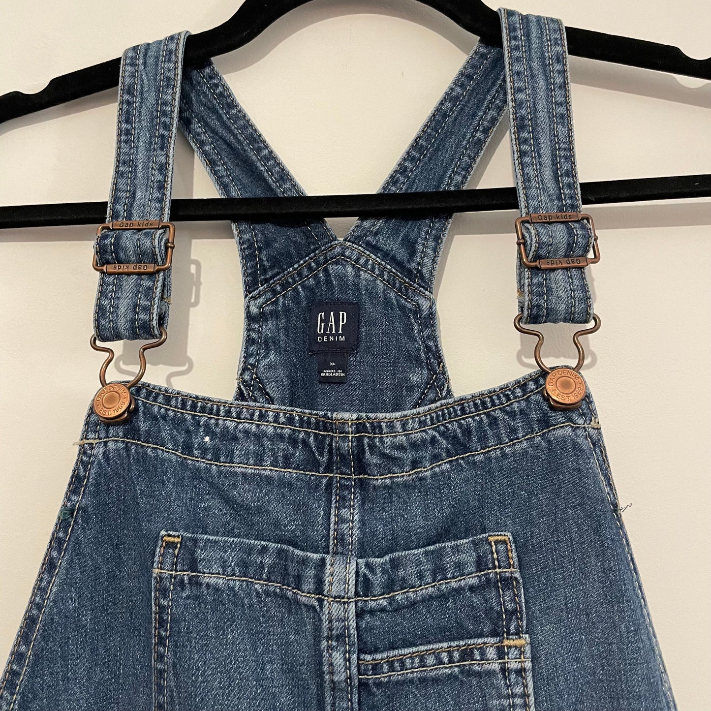 Denim Pinafore Dungaree Dress Gap Denim Dress Mid Blue