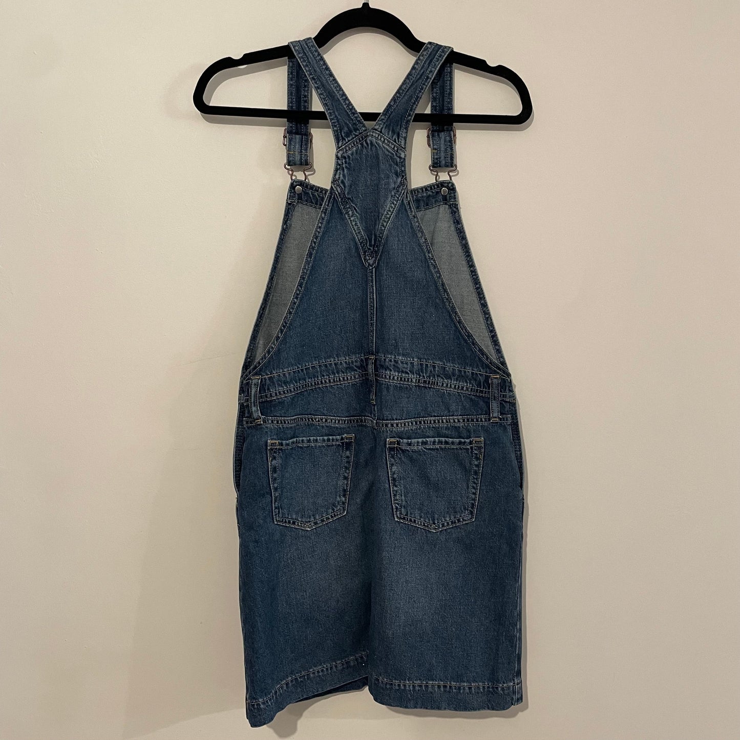Denim Pinafore Dungaree Dress Gap Denim Dress Mid Blue