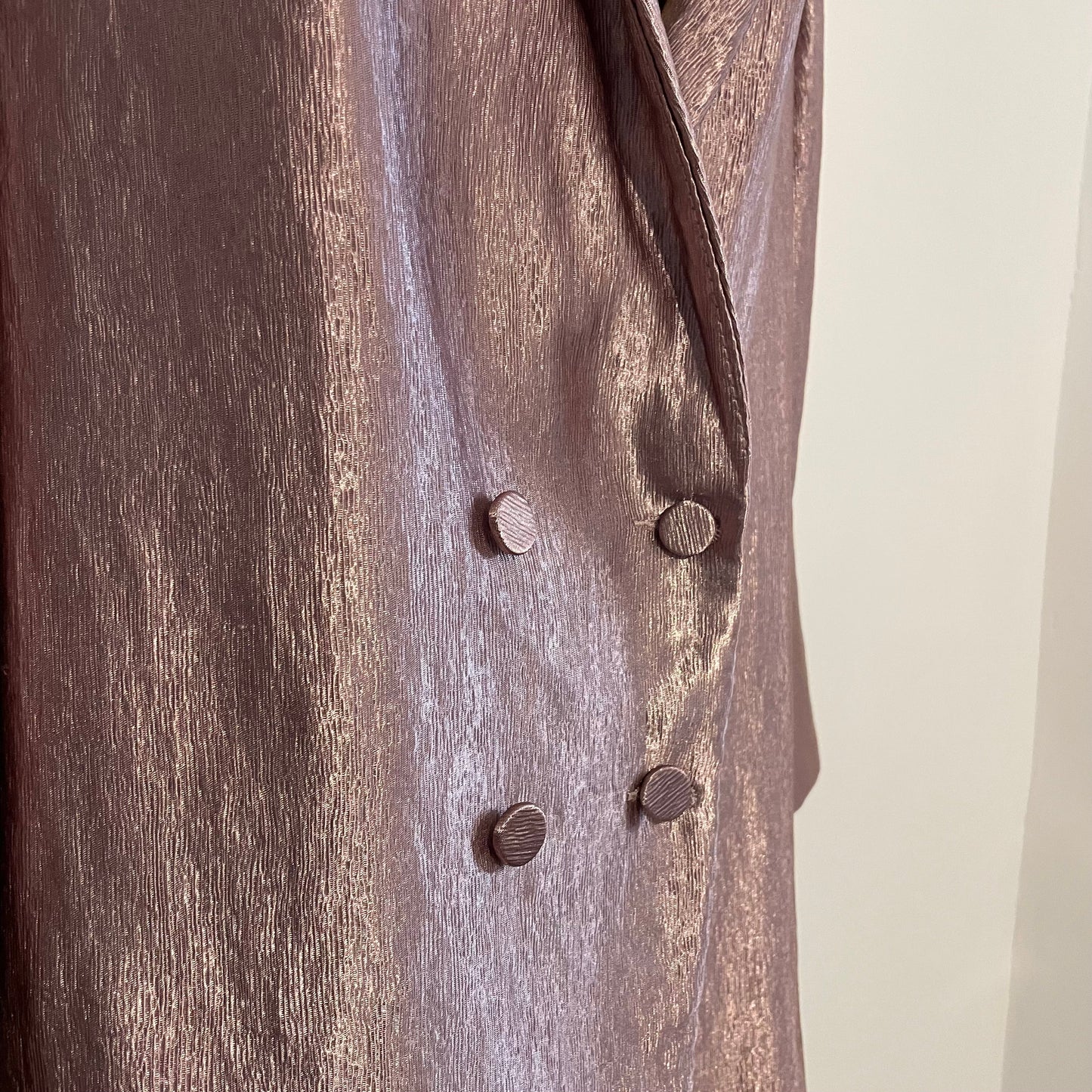 Vintage Topshop Pink Metallic Double Breasted Blazer Jacket