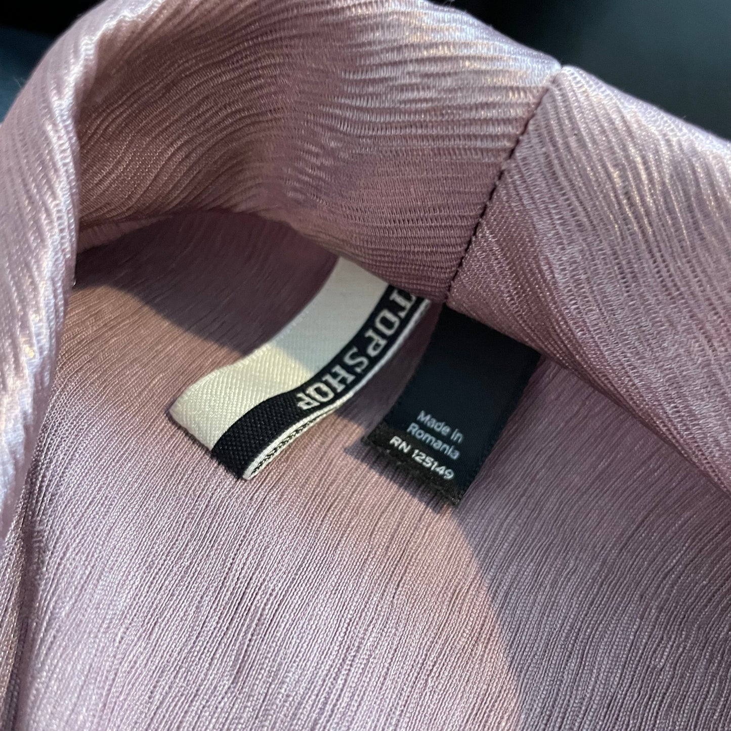 Vintage Topshop Pink Metallic Double Breasted Blazer Jacket