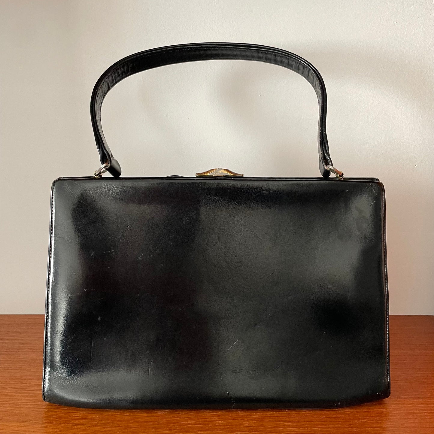 Vintage WaldyBag Bow Detail Black Kelly Handbag Wald & Co.