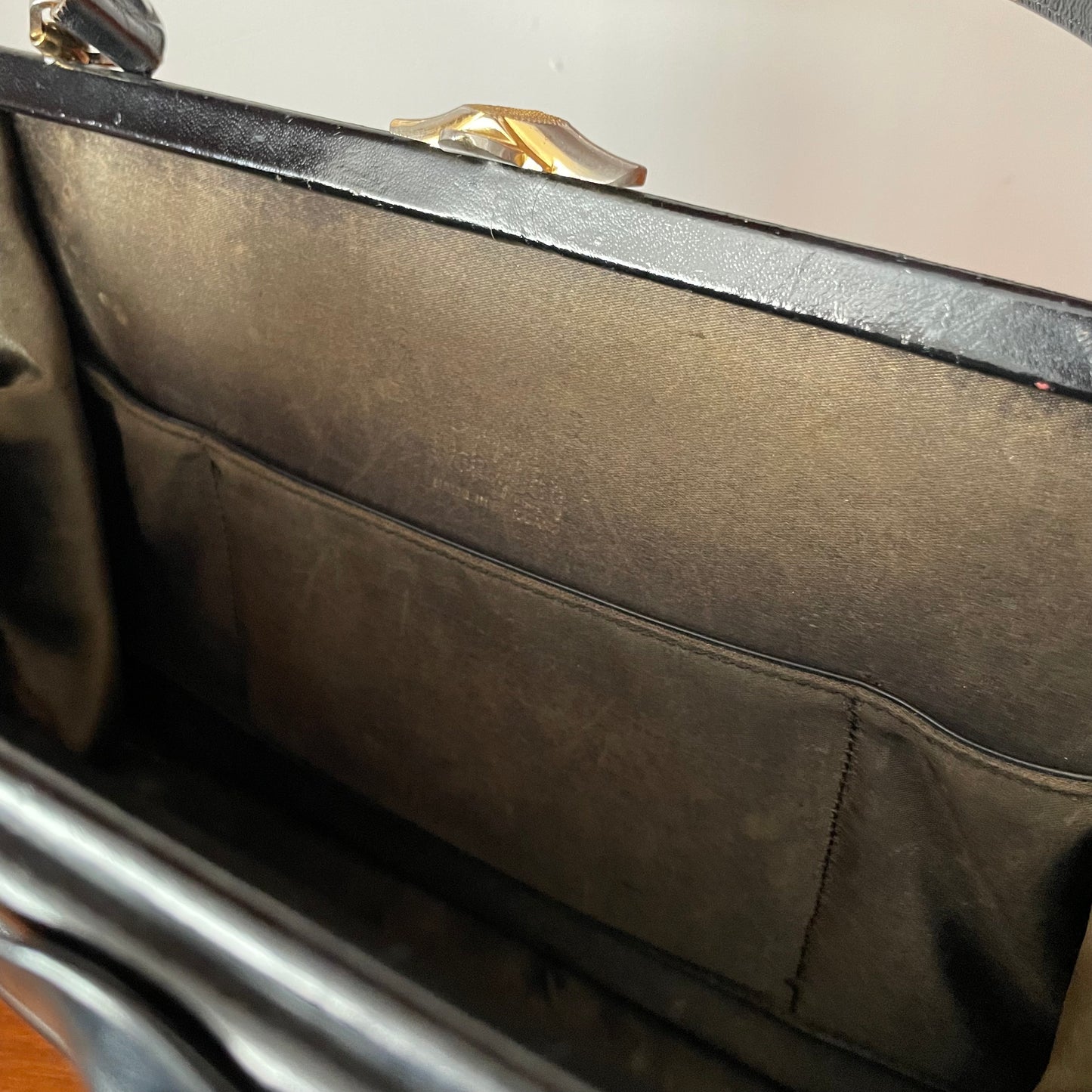 Vintage WaldyBag Bow Detail Black Kelly Handbag Wald & Co.