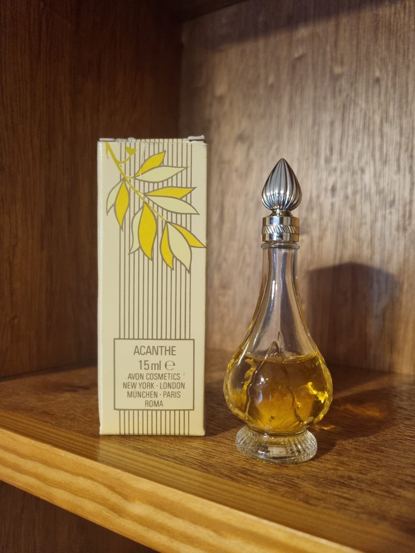Vintage Avon Delight to A Wild Rose Acanthe Eau De Cologne Miniature
