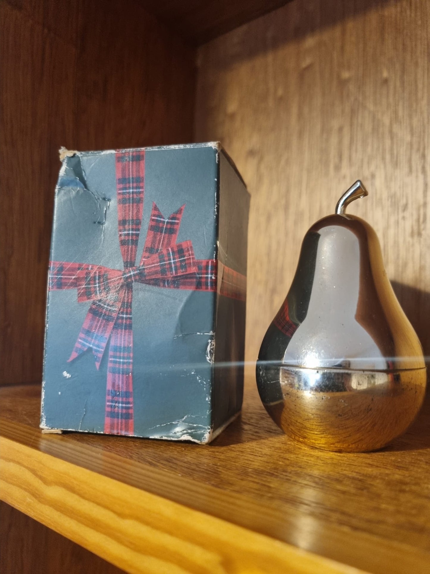 Vintage Avon Elegance Silver Pear Crème Parfum 19ml Empty Bottle