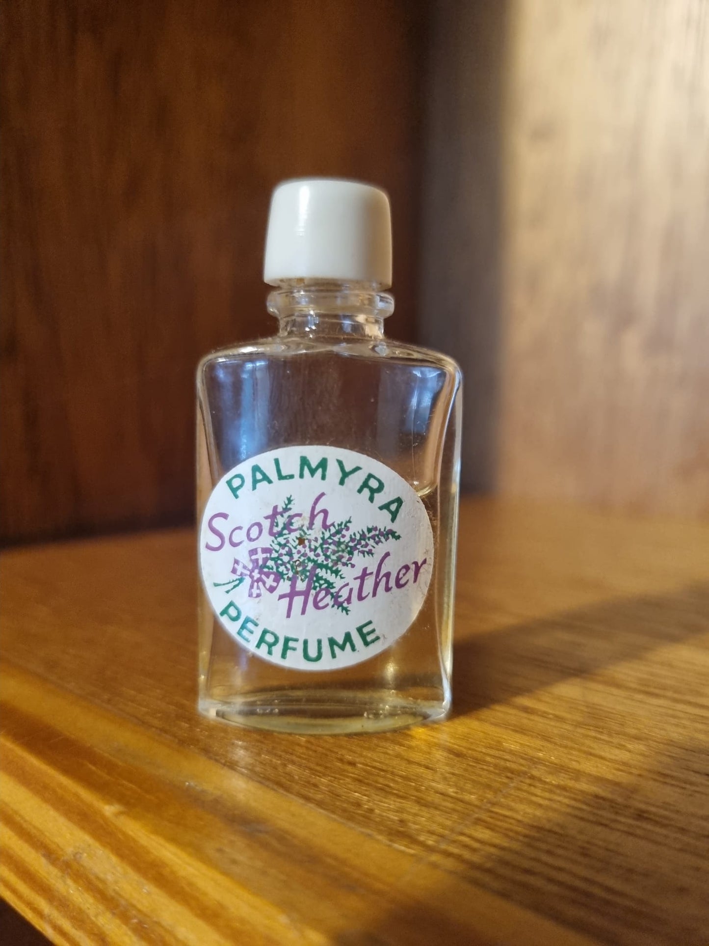 Vintage Scotch Heather. Palmyra Perfume 5ml. 50% Full